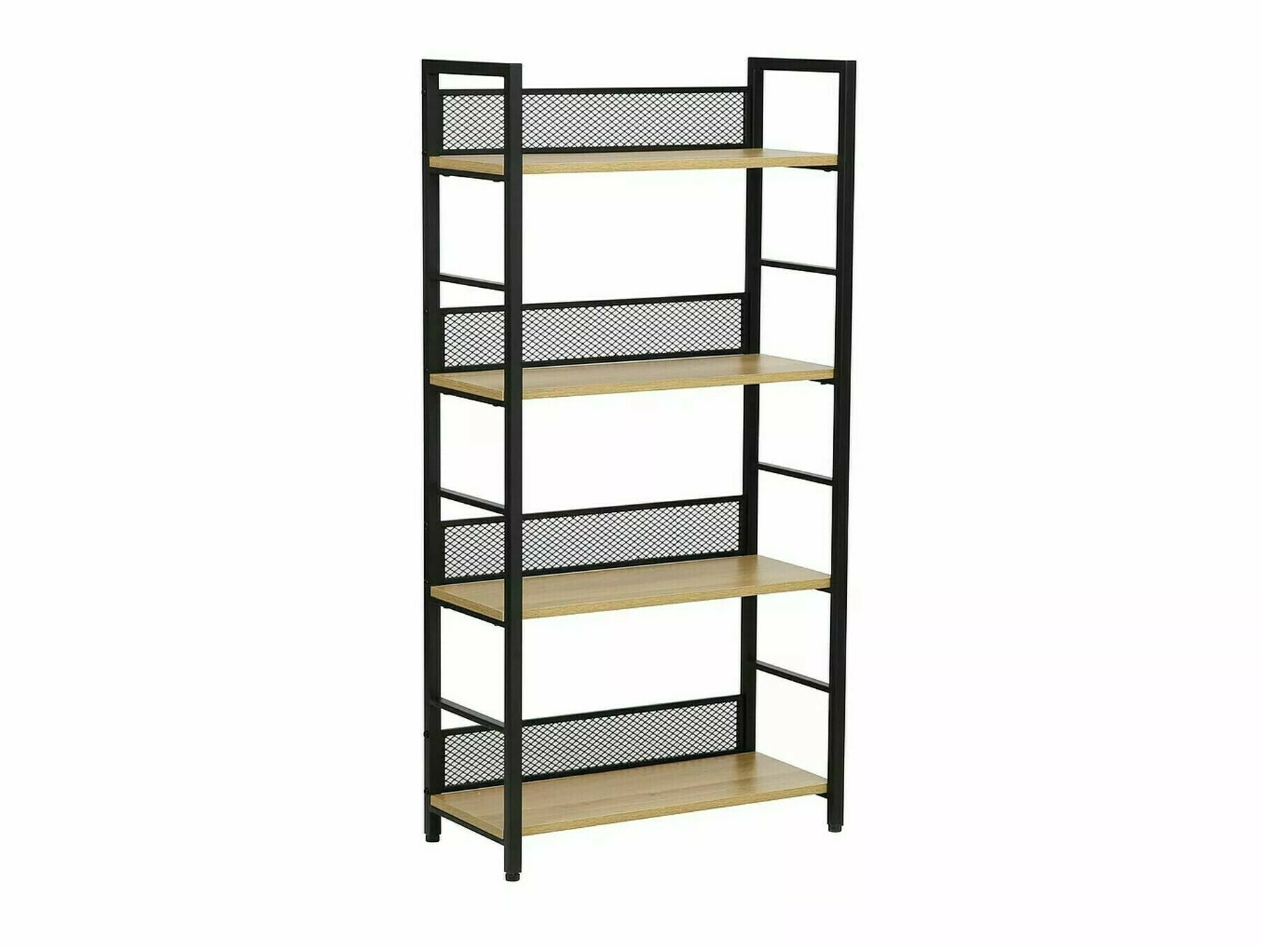 Könyvespolc Detroit 186 (Fekete + Tölgy)