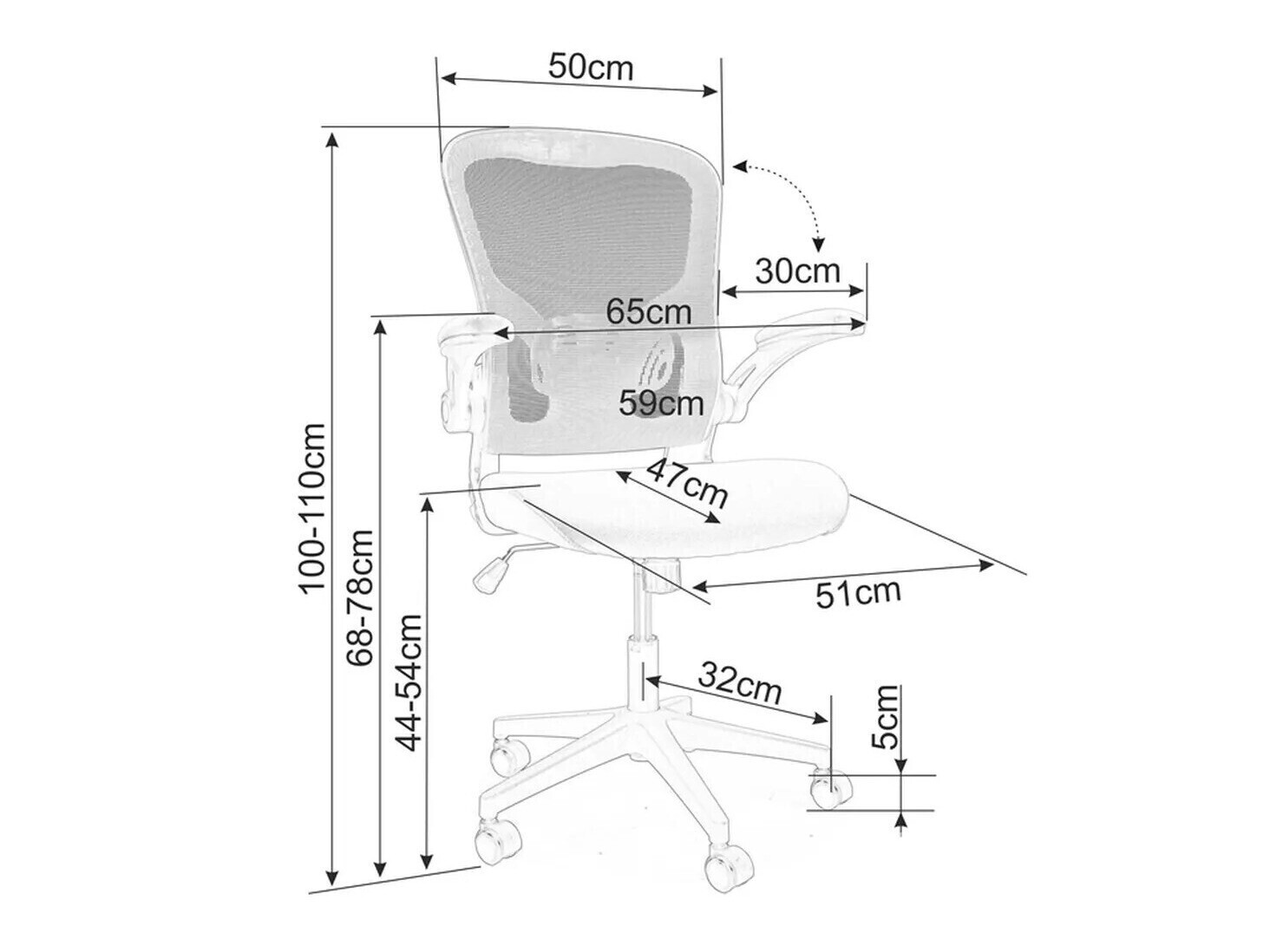 Irodai szék Detroit 272 (Szürke + Kék)
