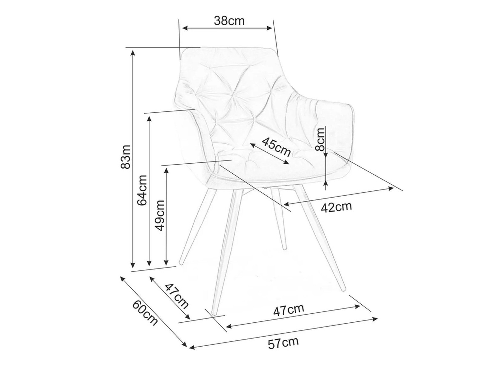 Szék Detroit 286 (Világos olajfa)