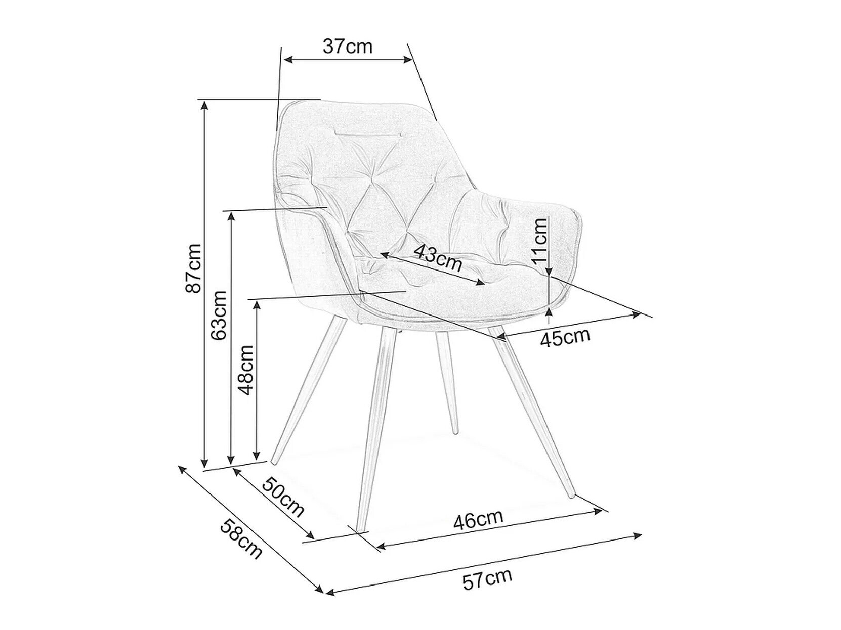 Szék Detroit 327 (Világos olajfa)