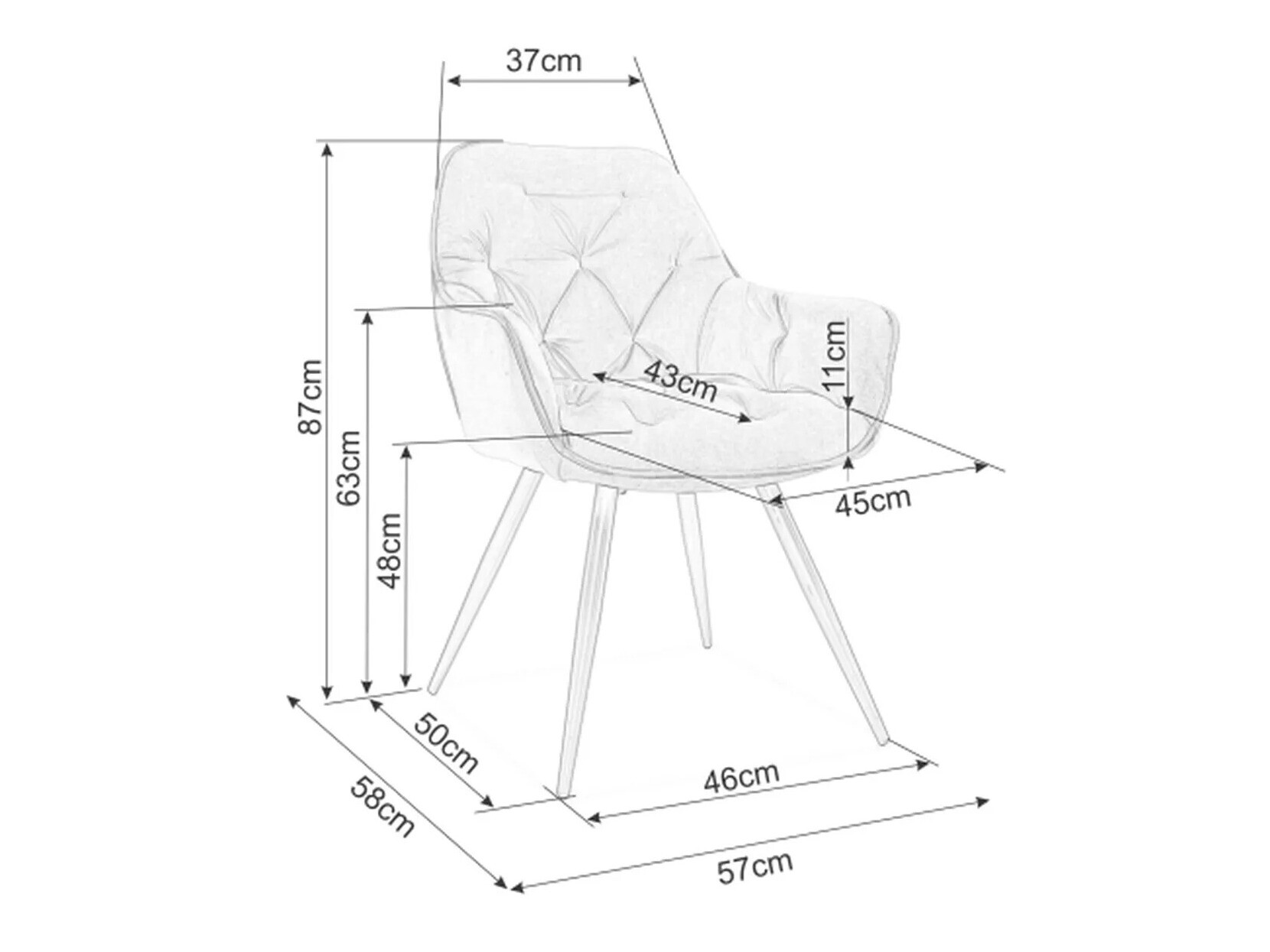 Szék Detroit 354 (Bézs)