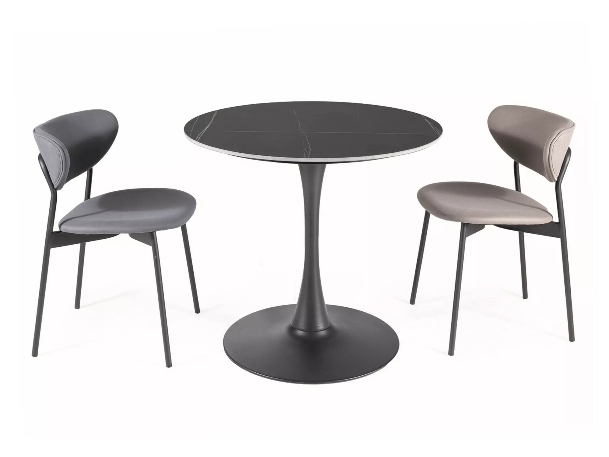 Asztal Detroit 377 (Fekete + Fekete márvány)