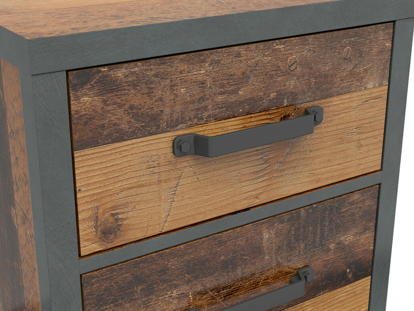 Éjjeliszekrény Belsera 103 (Barna + Matera szürke)