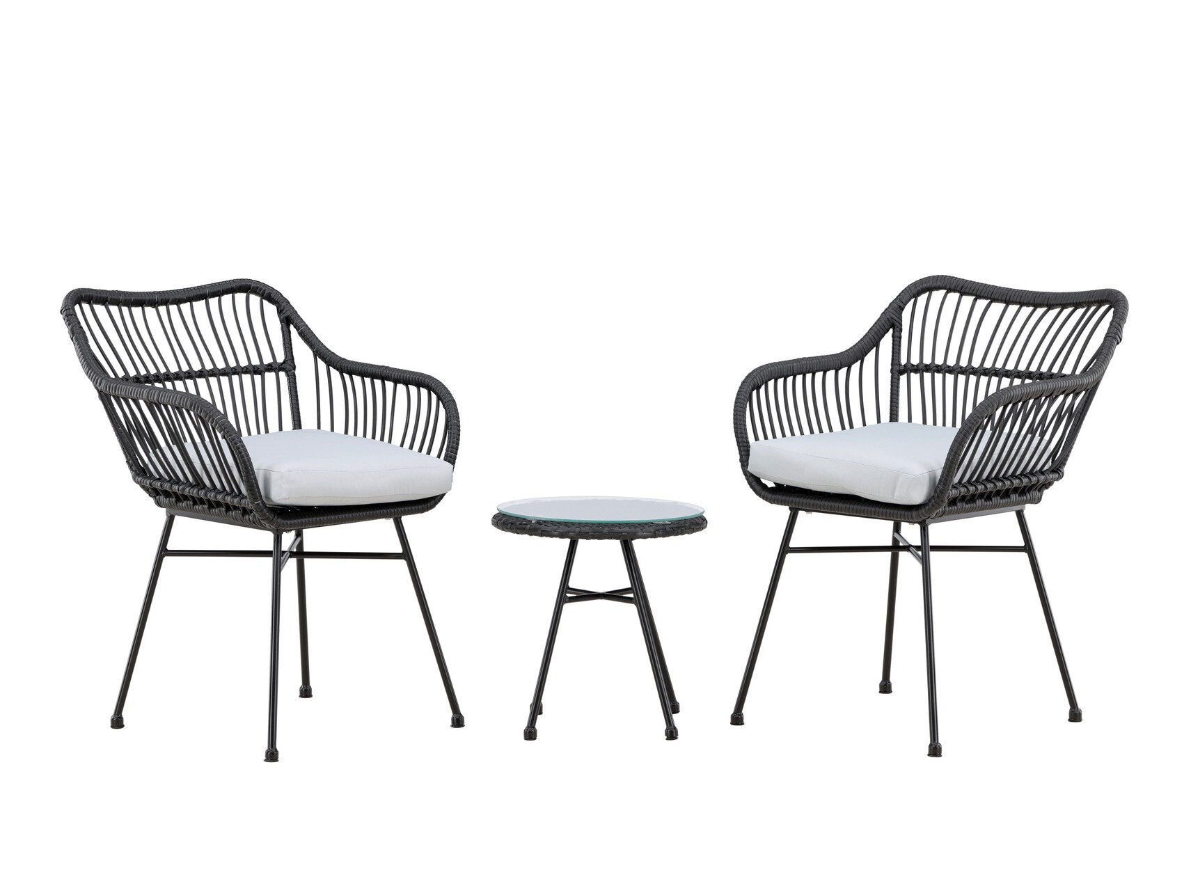 Erkélybútor-készlet Dallas 3117 (Fekete)