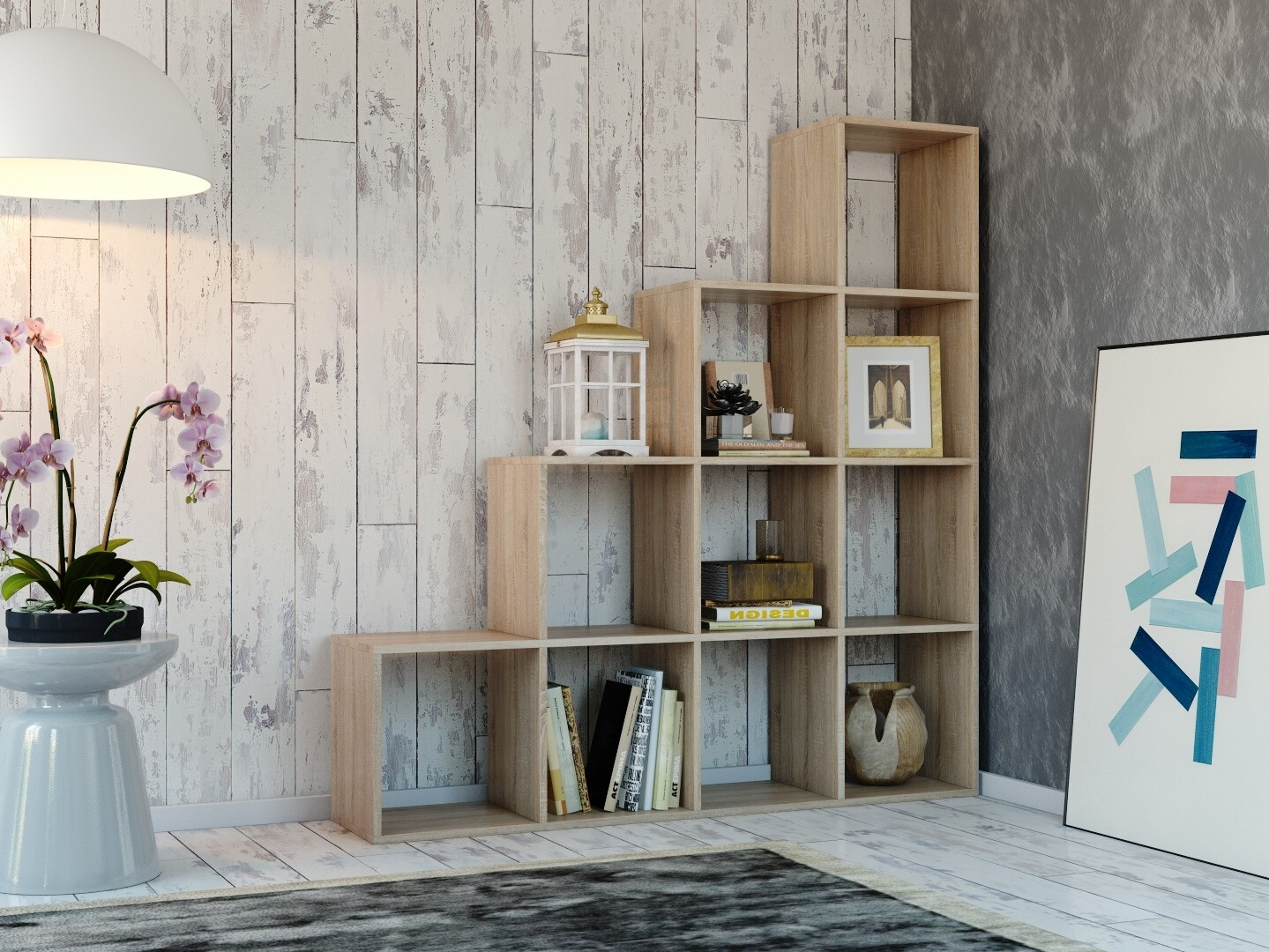 Könyvespolc Mandeville 233 (Sonoma tölgy)