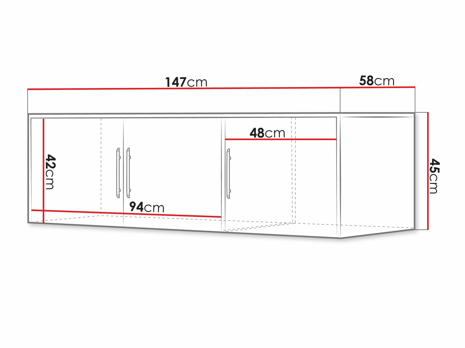 Szekrény Dortivu I (Sonoma tölgy)