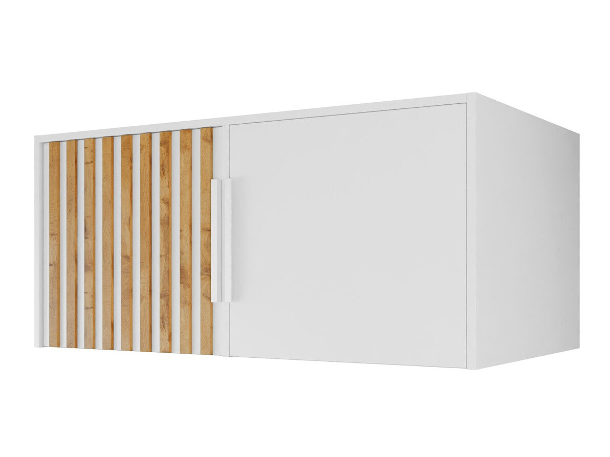 Szekrény Enolevo 103 (Fehér + Wotan tölgy)