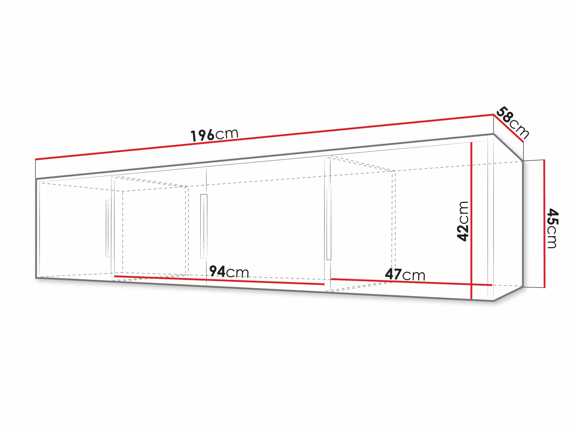 Szekrény Collis II (Fehér + Wotan tölgy)