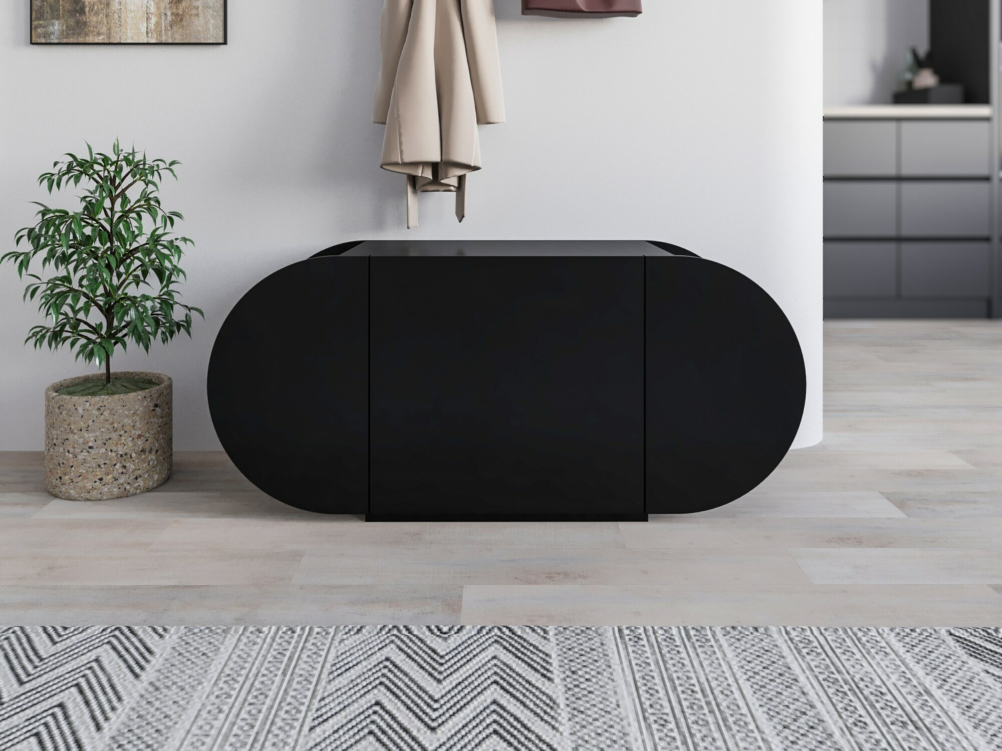 Cipőtároló Kailua 2145 (Fekete)