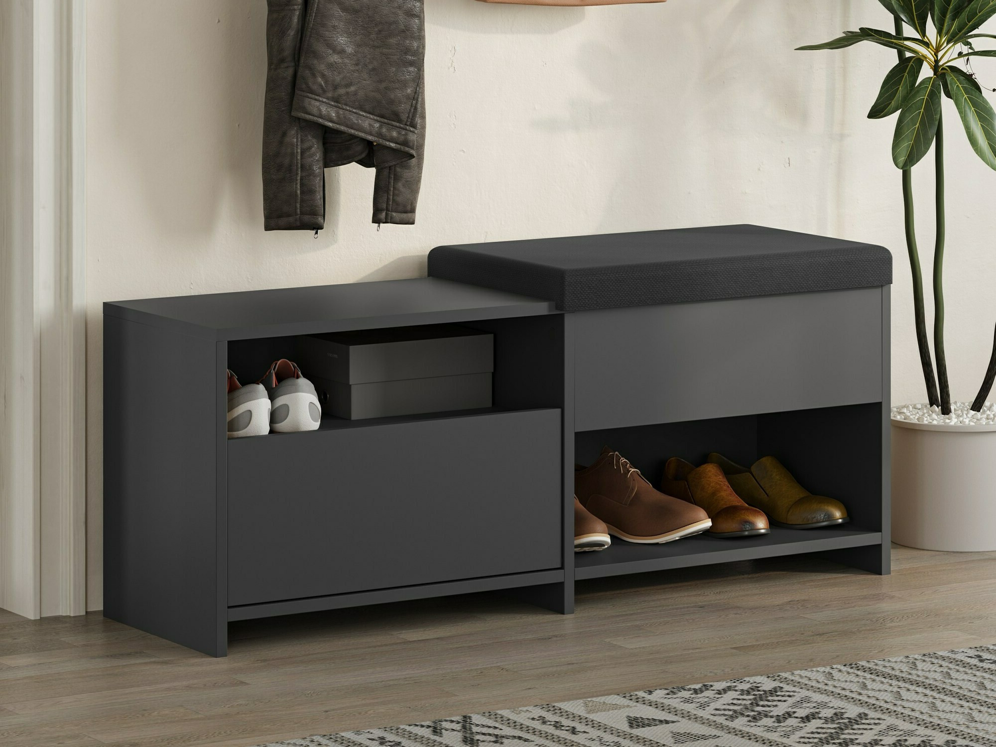 Cipőtároló Kailua 2146 (Antracit)