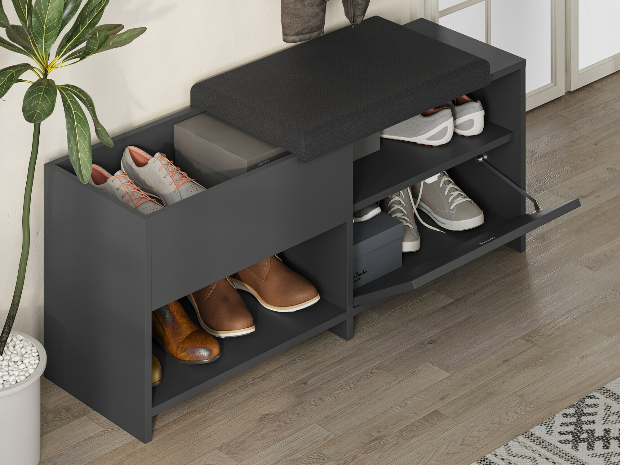 Cipőtároló Kailua 2146 (Antracit)