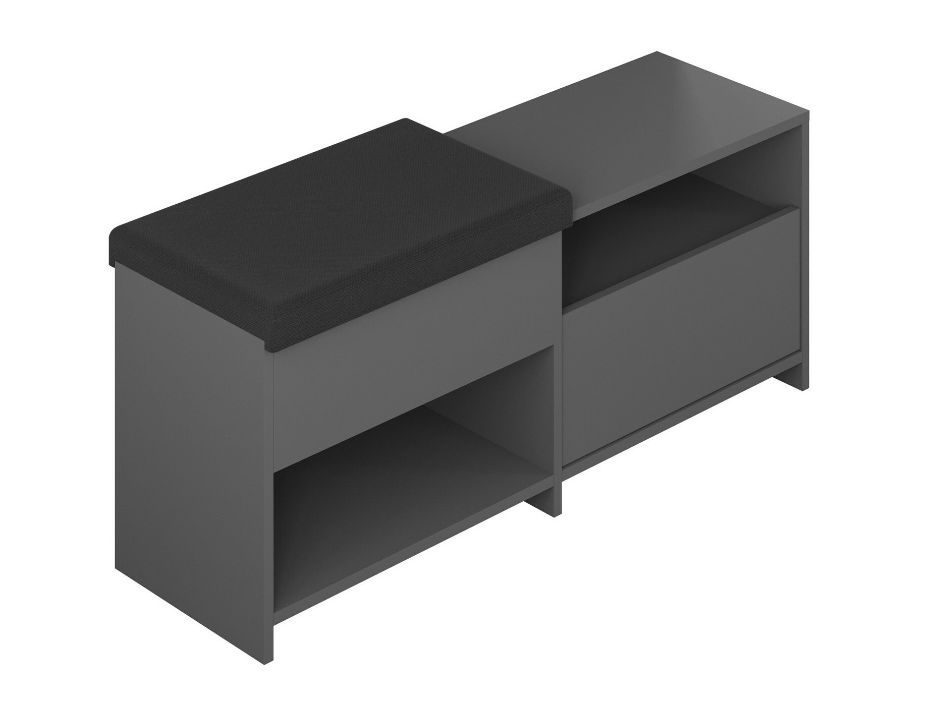 Cipőtároló Kailua 2146 (Antracit)