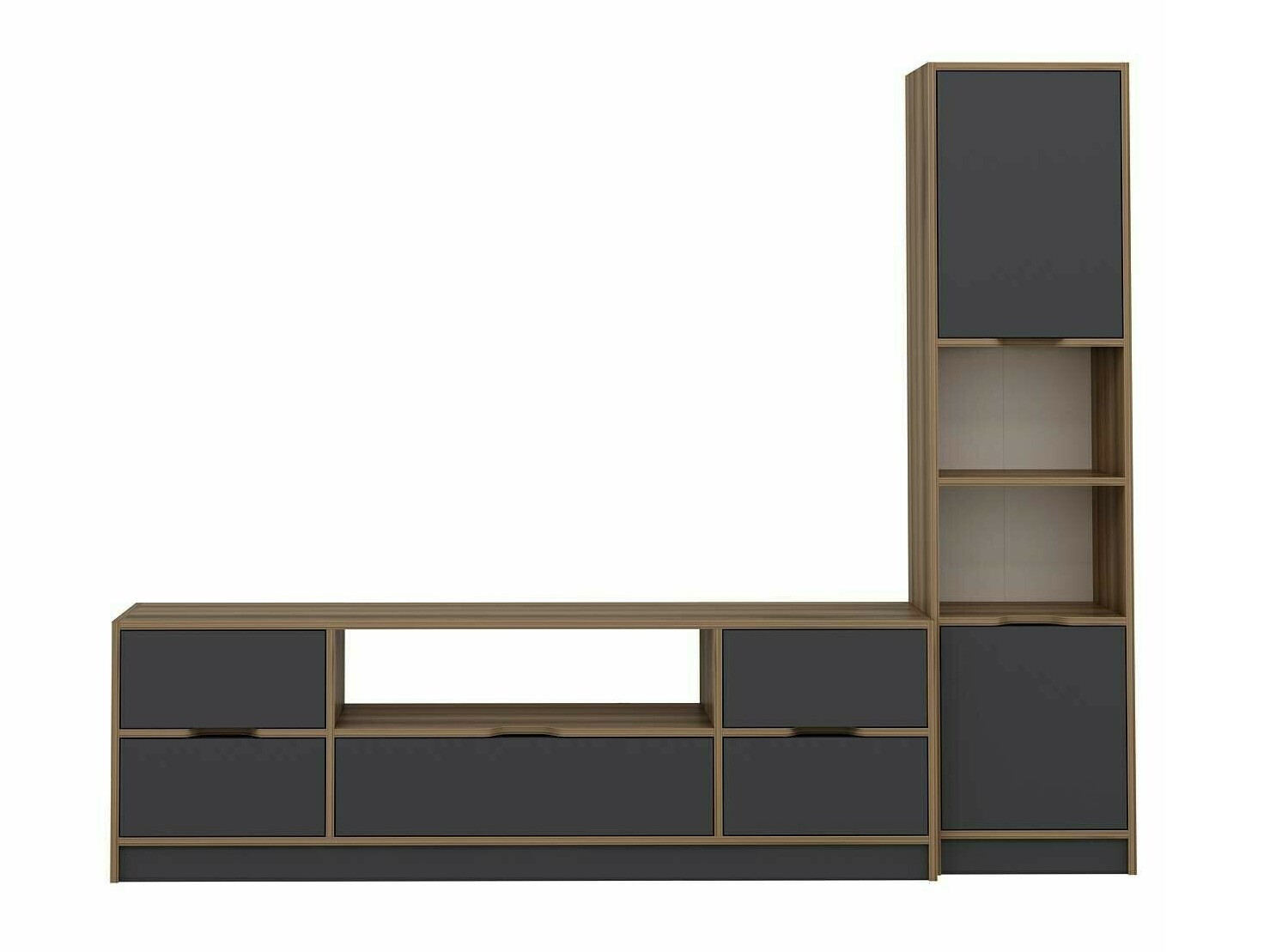 Nappali szett Kailua J116 (Dió + Antracit)