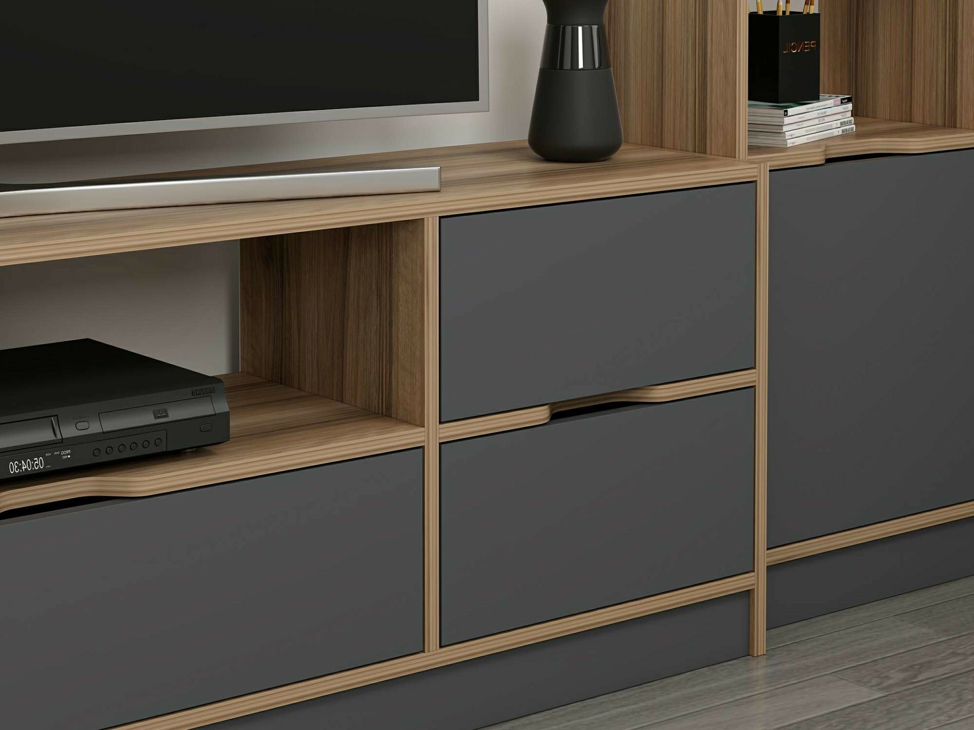 Nappali szett Kailua J116 (Dió + Antracit)