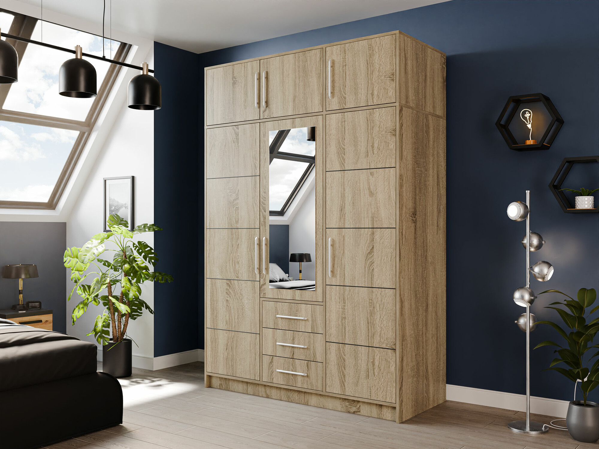 Szekrény Dortivu 152 (Sonoma tölgy)