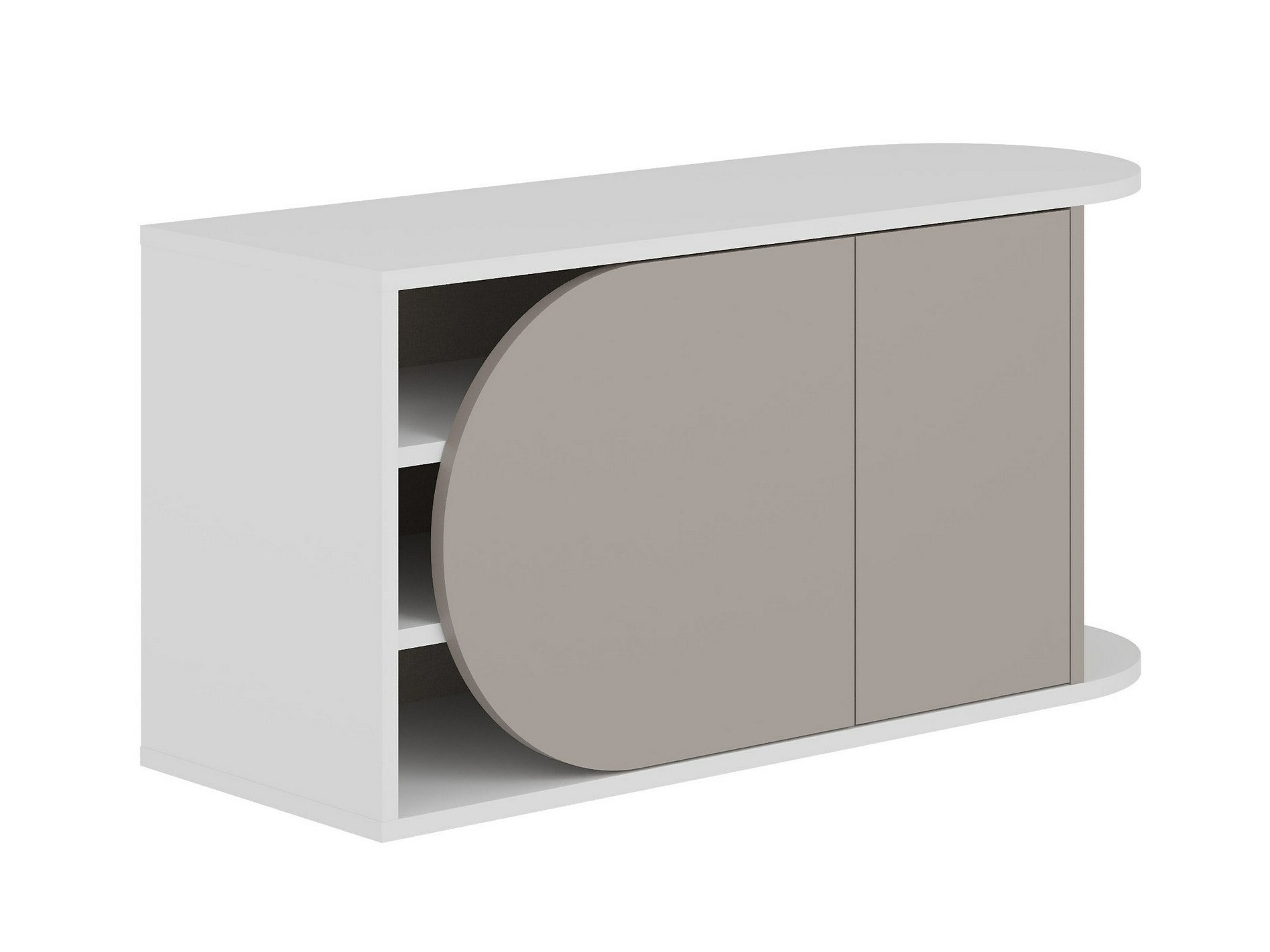 Cipőtároló Kailua 2151 (Fehér + Taupe)