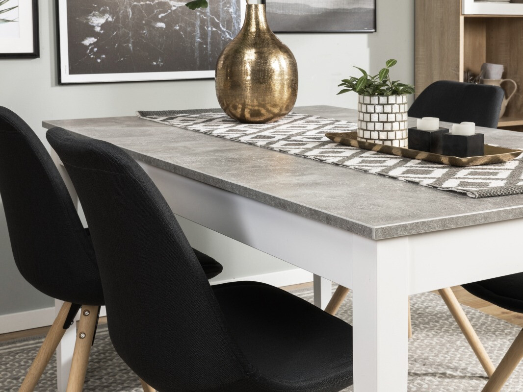 Étkezőgarnitúra Andrarum 179 (Fekete)