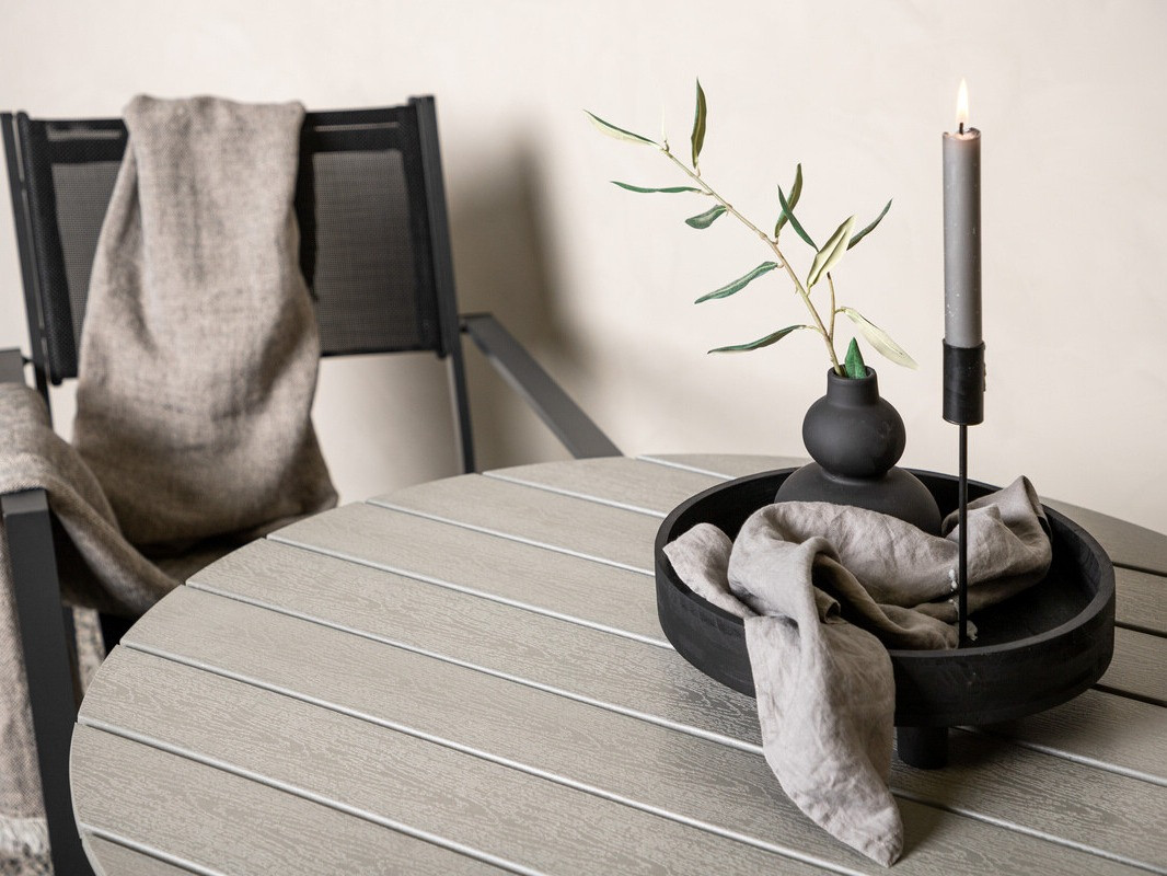 Kerti asztal Dallas 2463 (Fehér + Szürke)