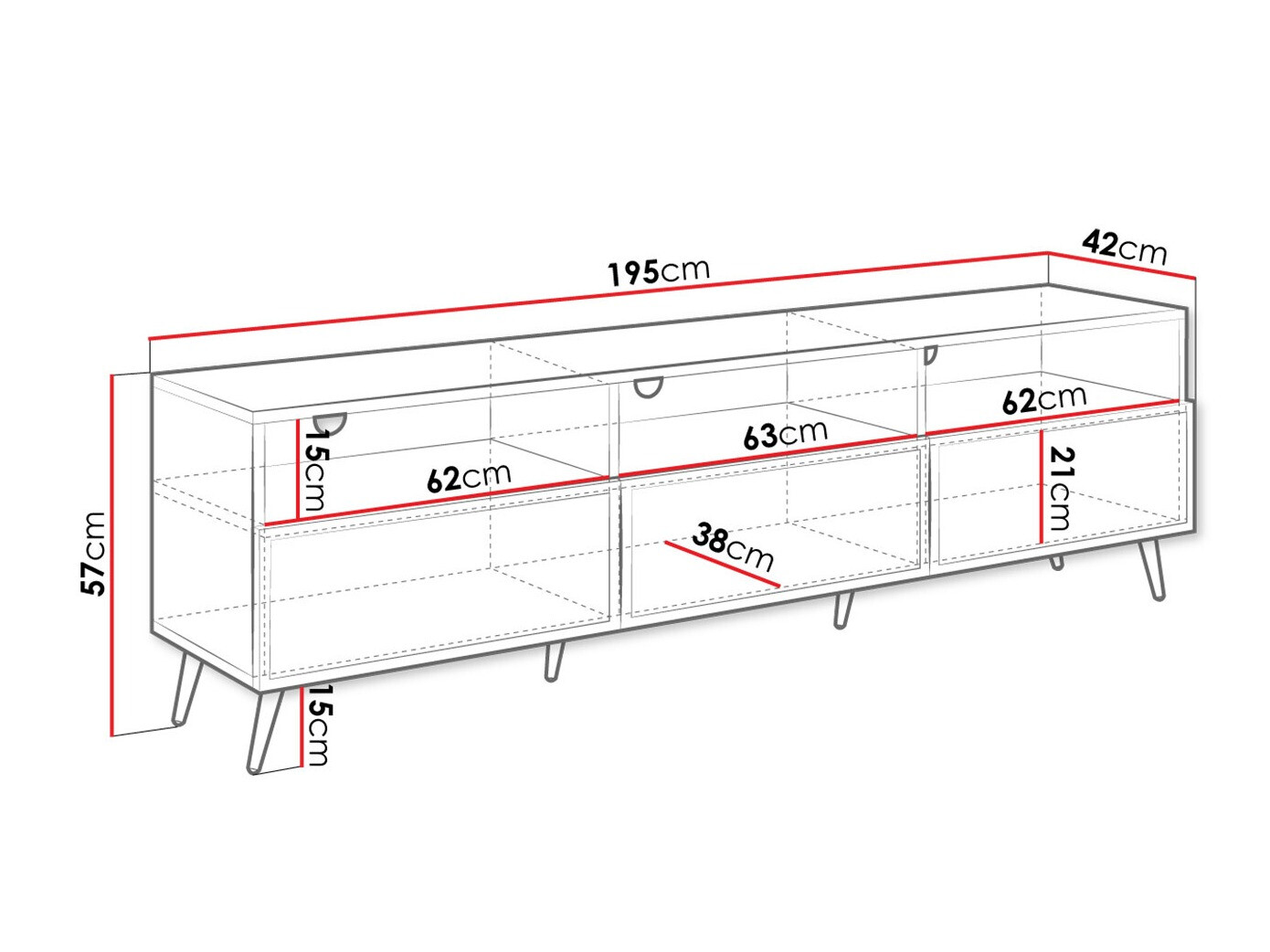 TV-állvány Comfivo Nuromo 106 (Bézs)
