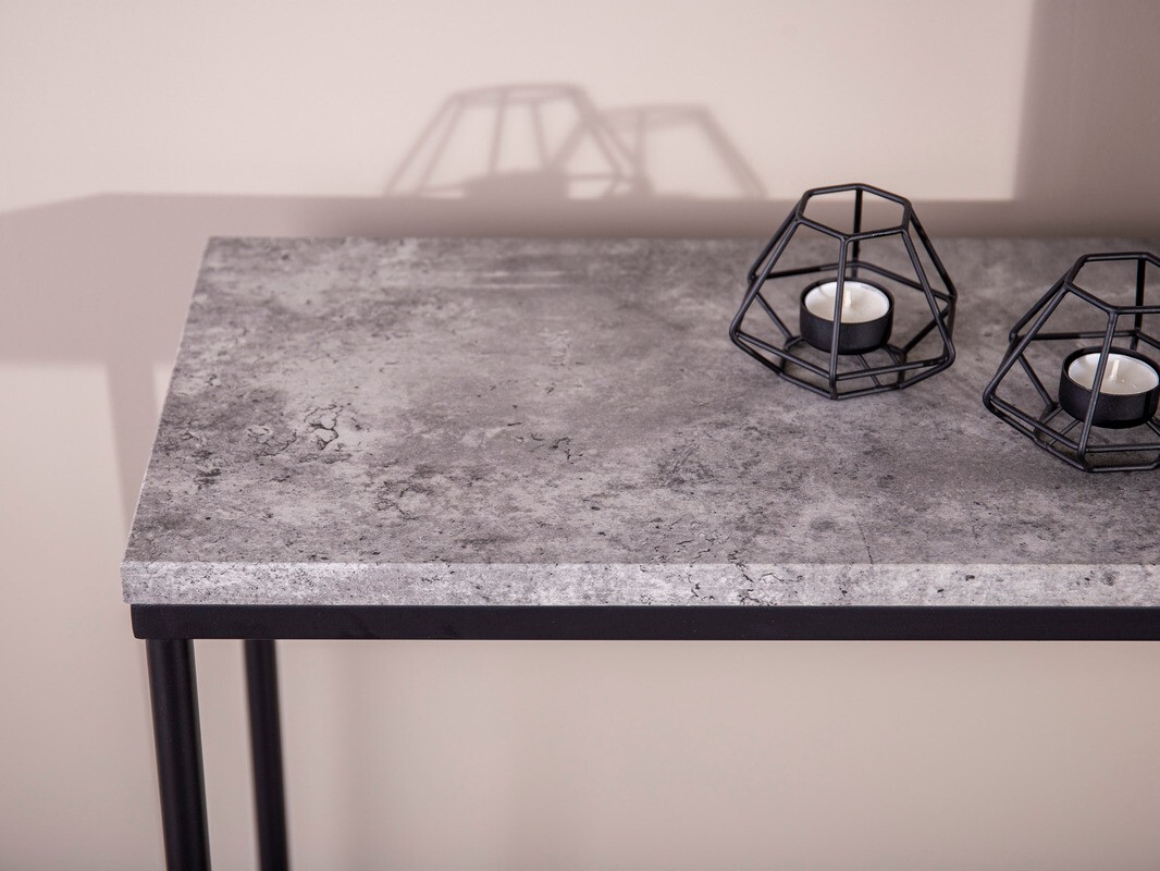 Konzolasztal Dallas 197 (Beton + Fekete)