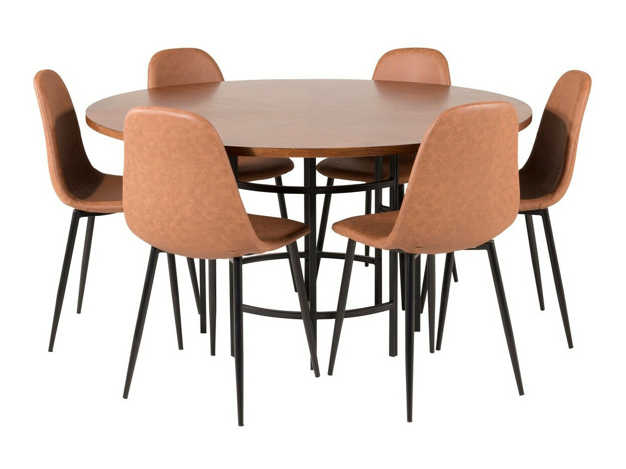 Étkezőgarnitúra Dallas 309 (Barna + Fekete)