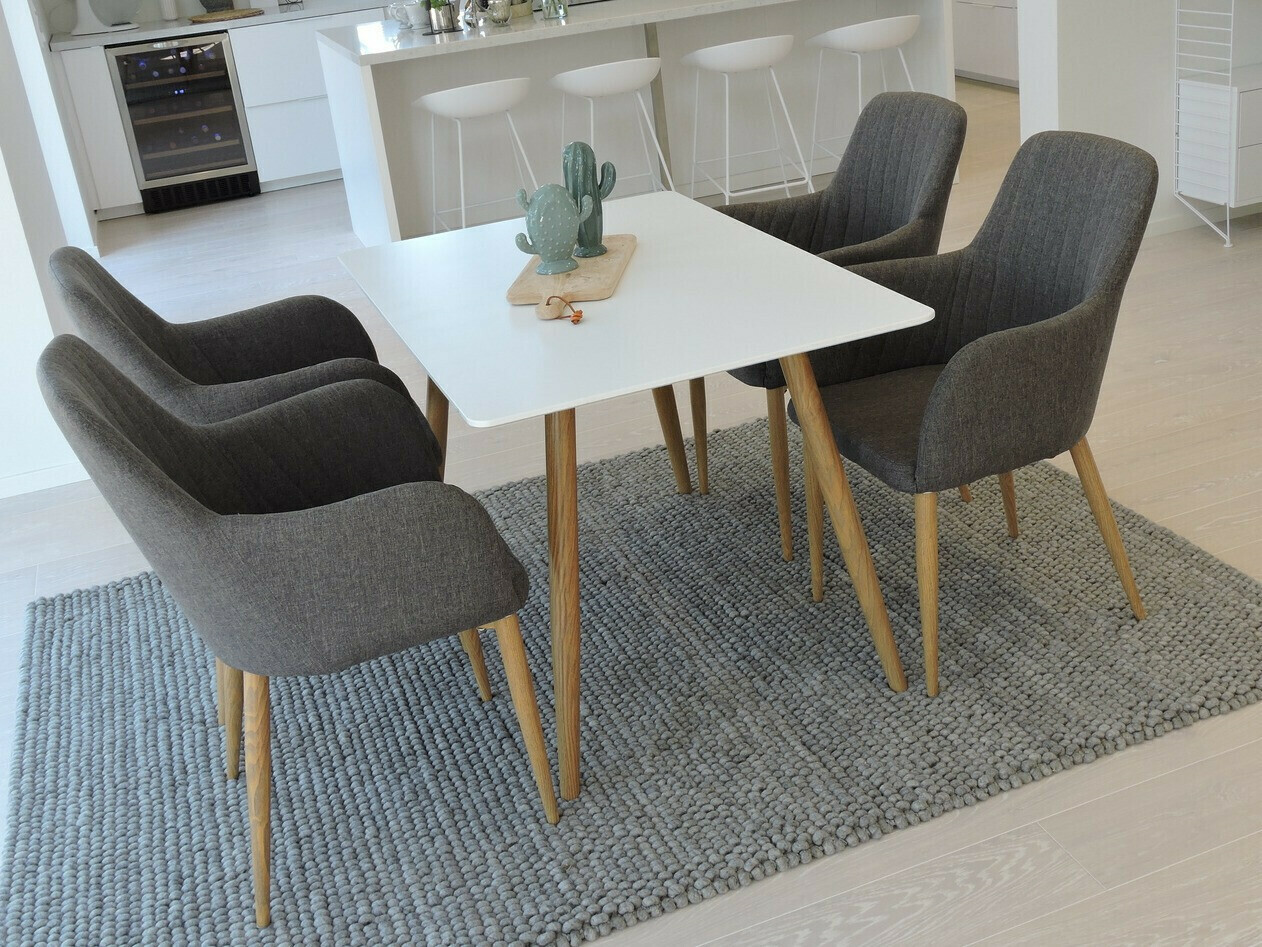 Étkezőgarnitúra Dallas 349 (Sötétszürke + Tölgy)