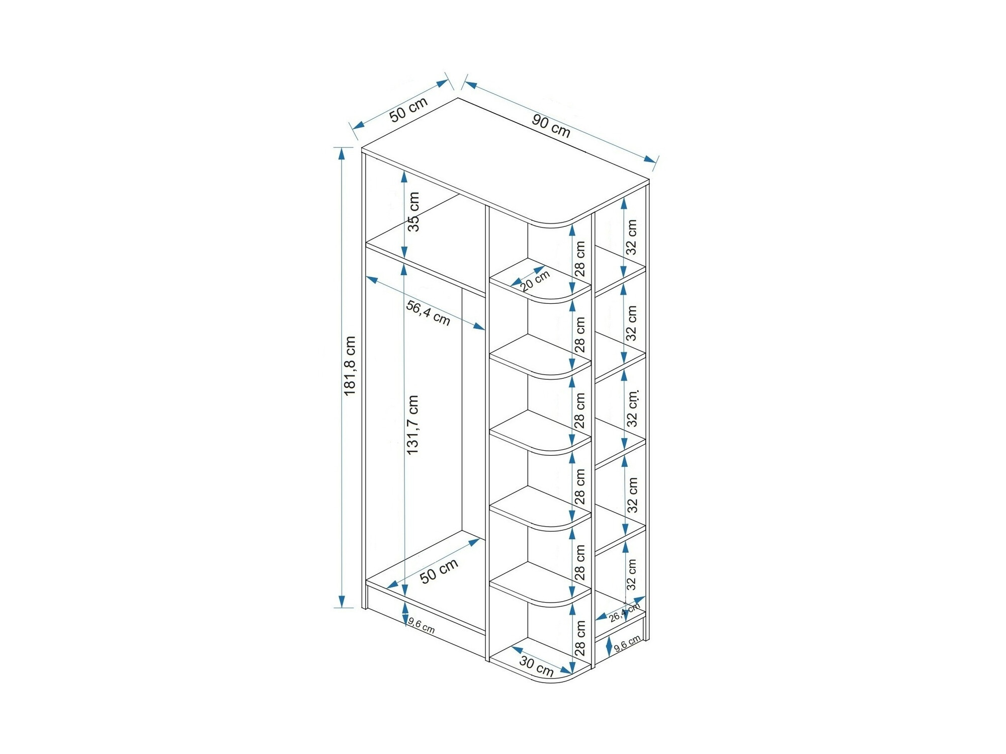 Gardróbszekrény Larcavu 103