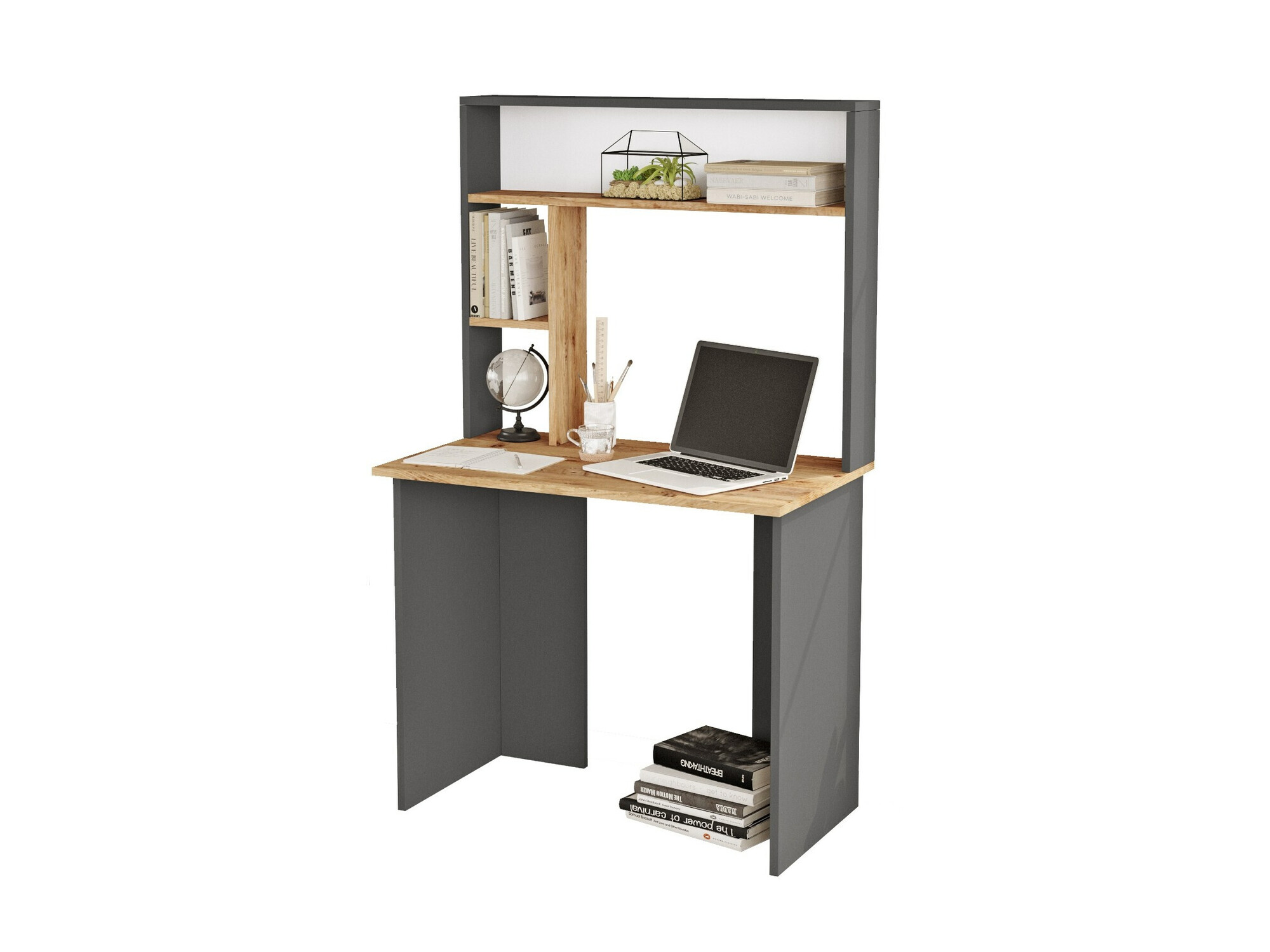 Íróasztal Asheboro 117 (Antracit + Fenyő)