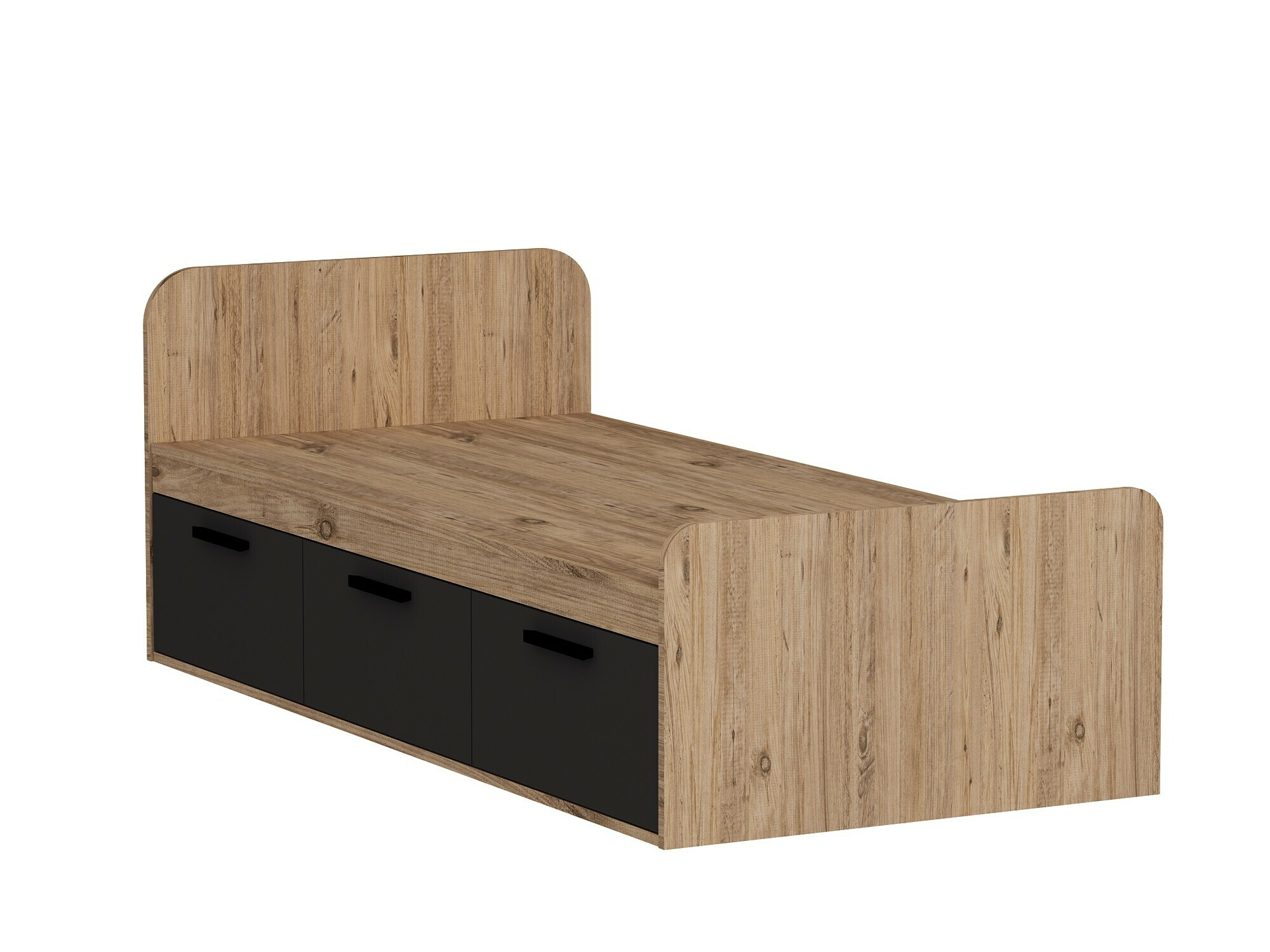 Ágy Kailua 2185 (Antracit + Fenyő)