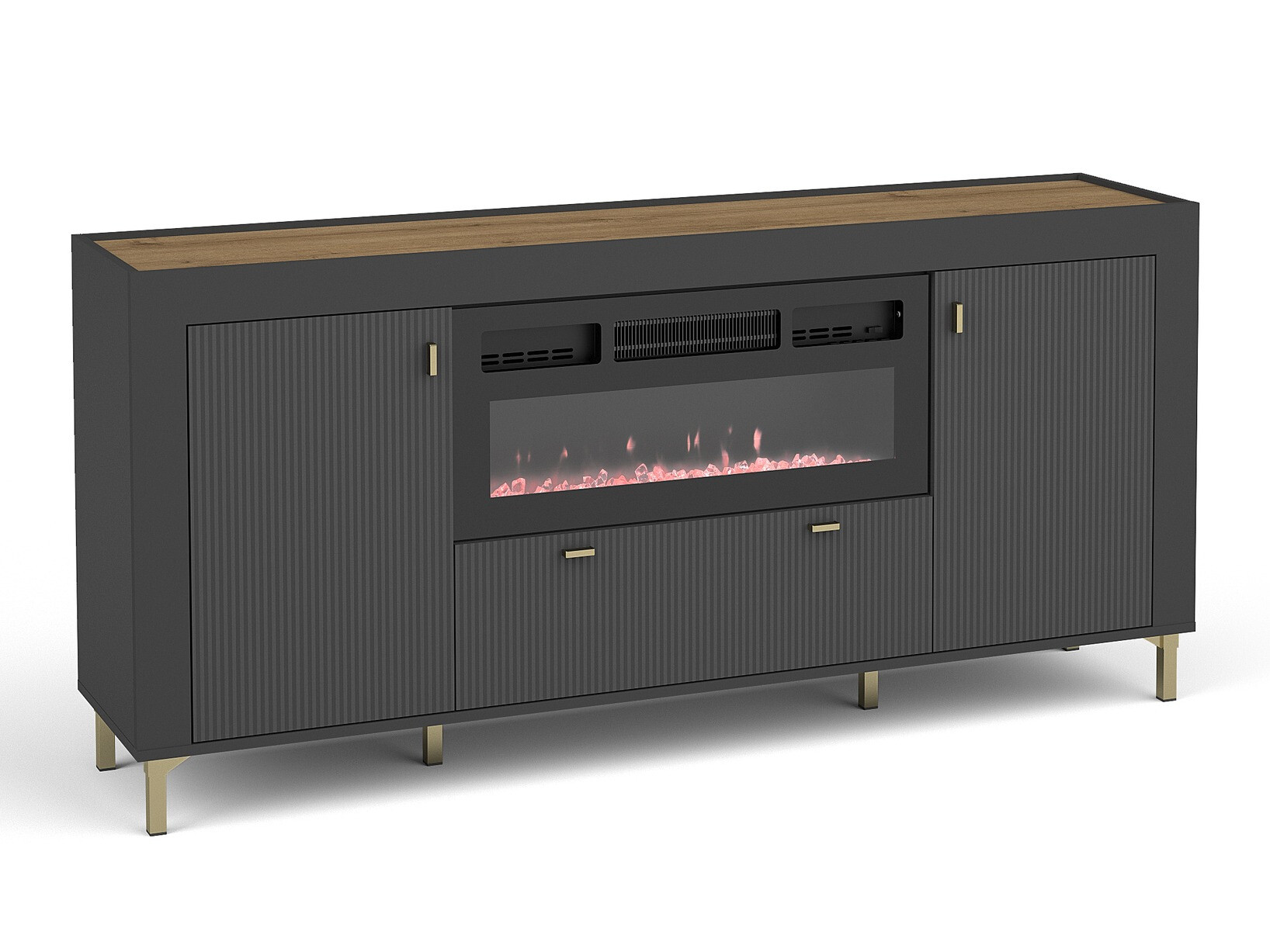 Komód Mormavu 110 (Matt fekete)