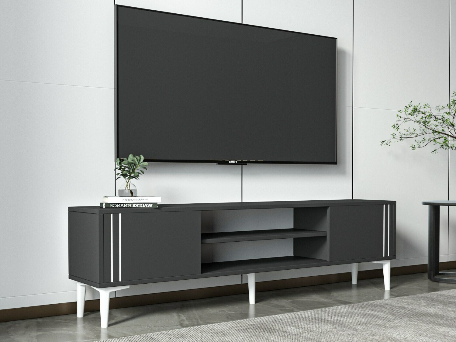 TV-állvány Kailua 2209 (Antracit)