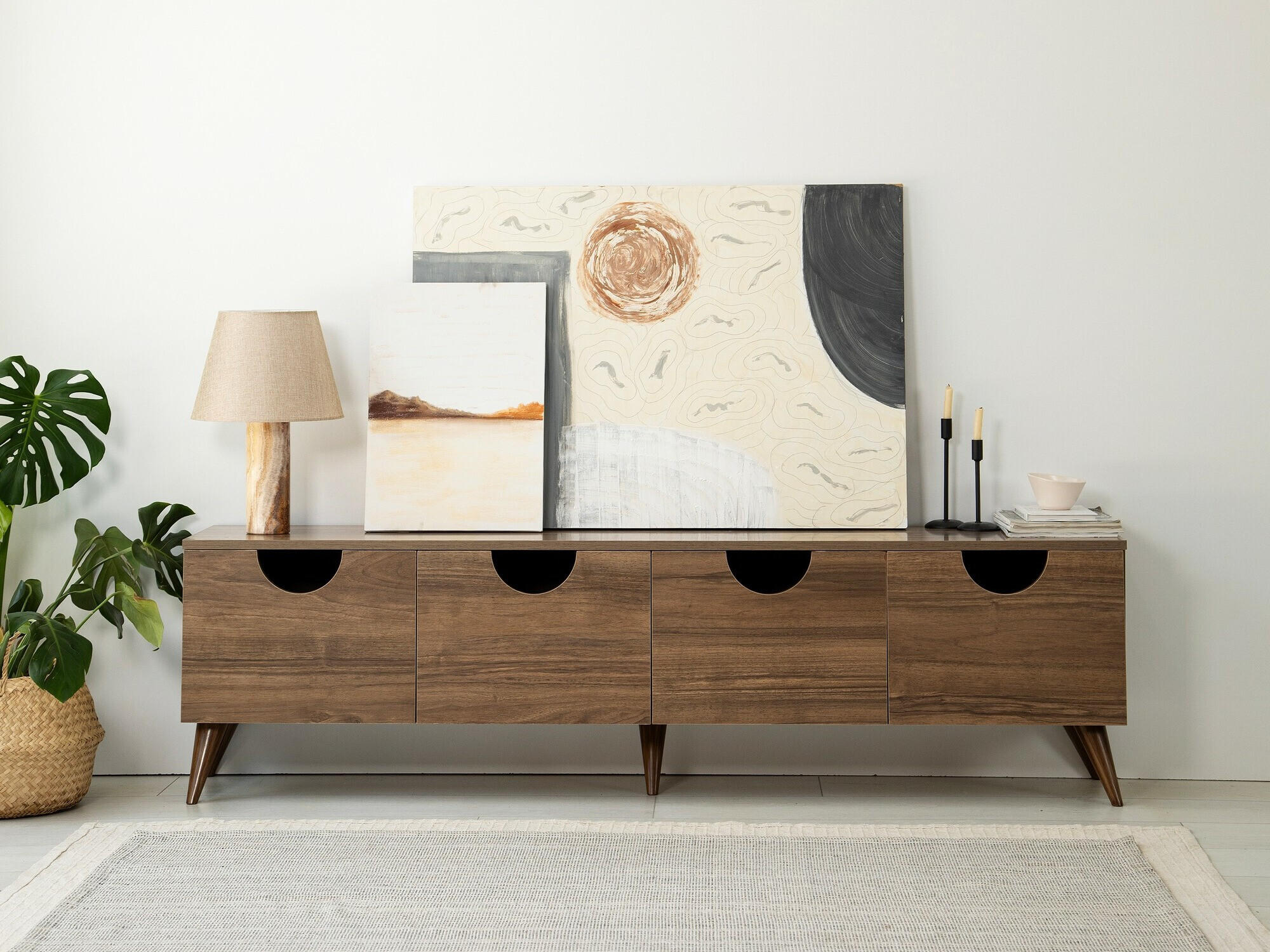 TV-állvány Kailua 2213 (Dió)