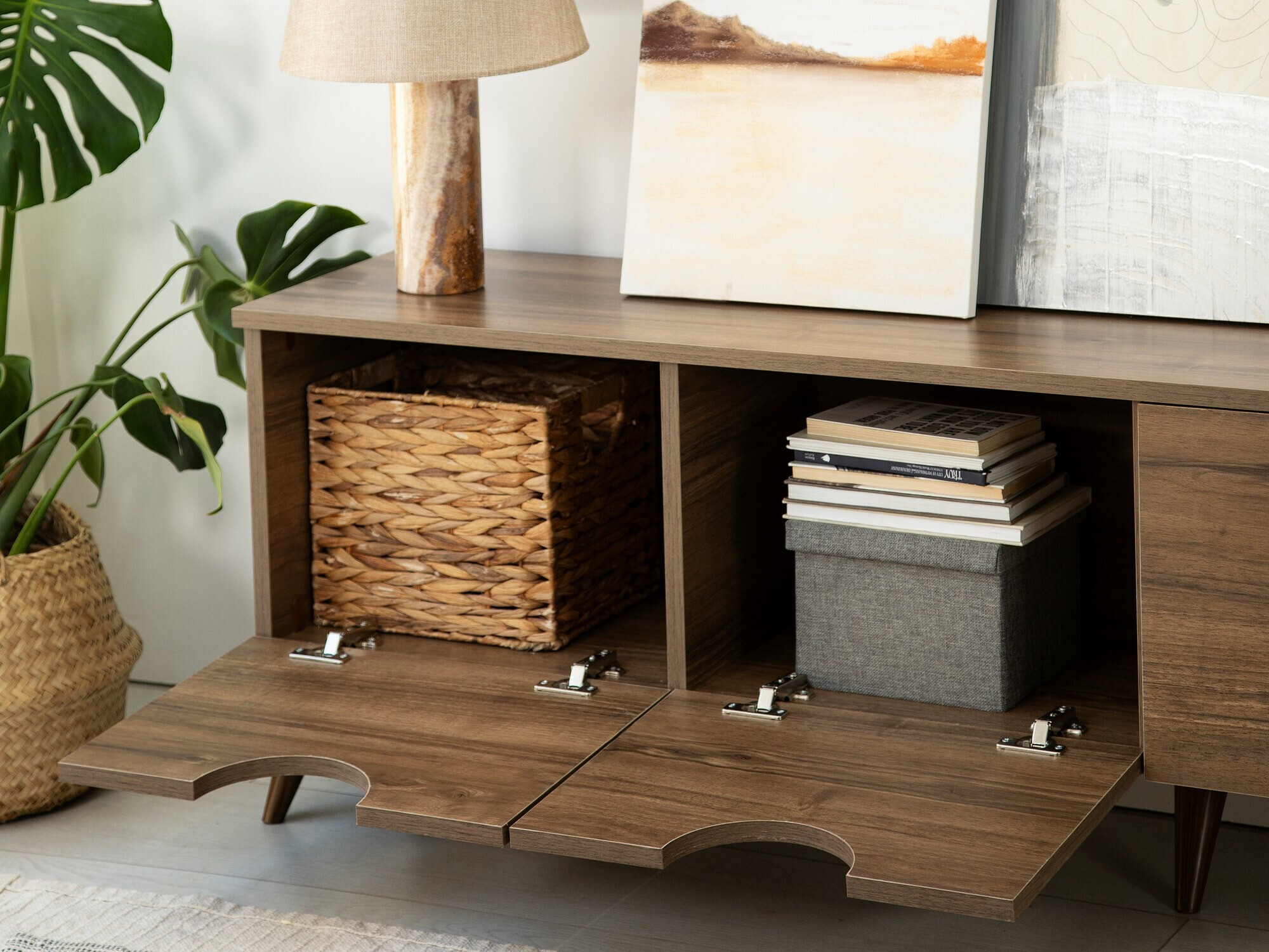 TV-állvány Kailua 2213 (Dió)