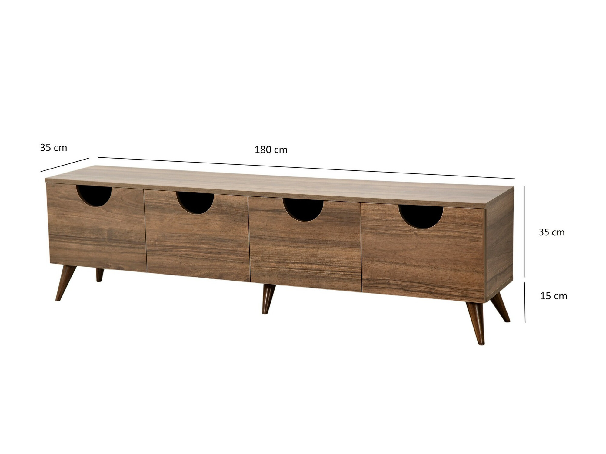 TV-állvány Kailua 2213 (Dió)