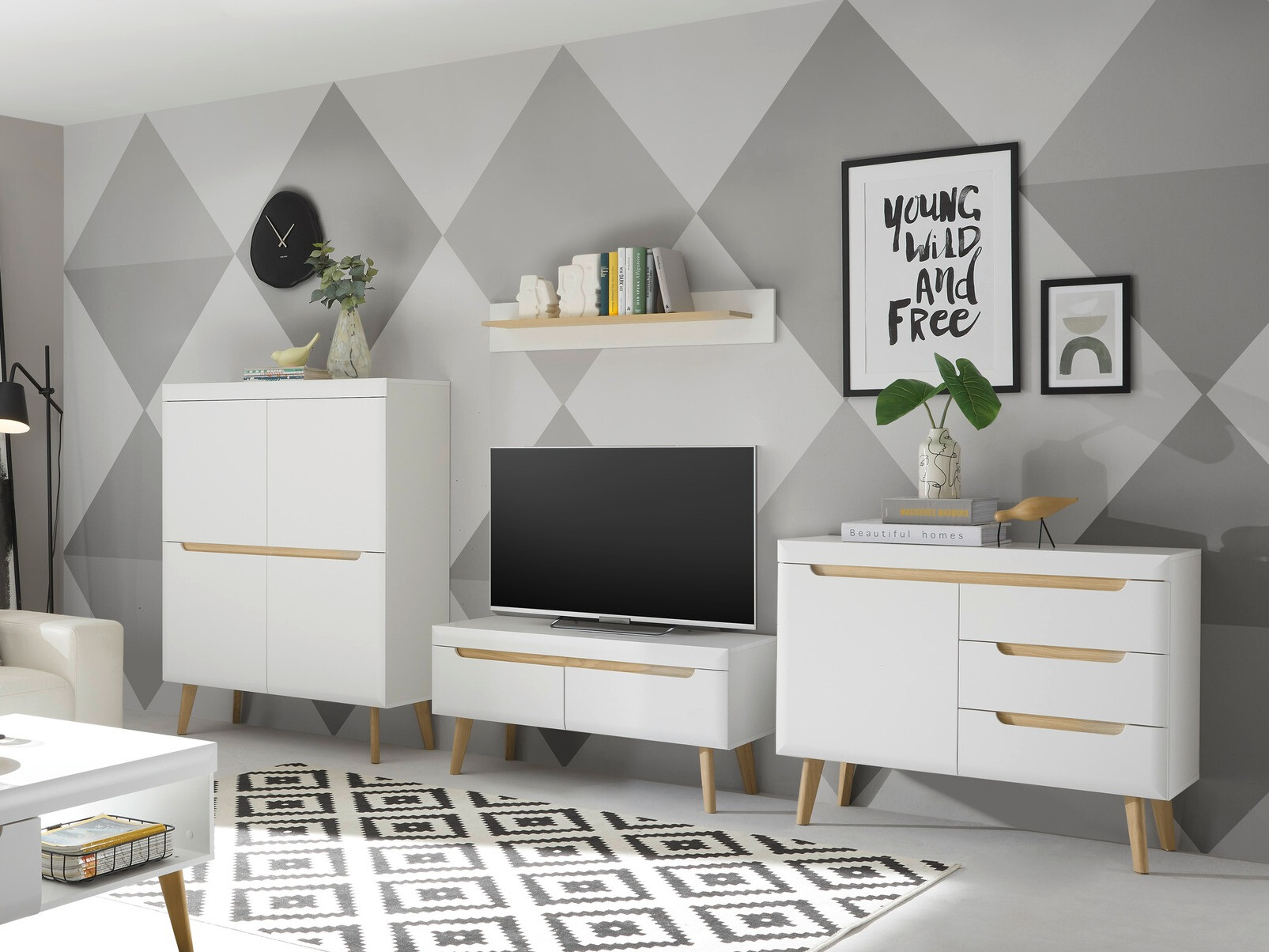 Komód Vircava 104 (Fehér)