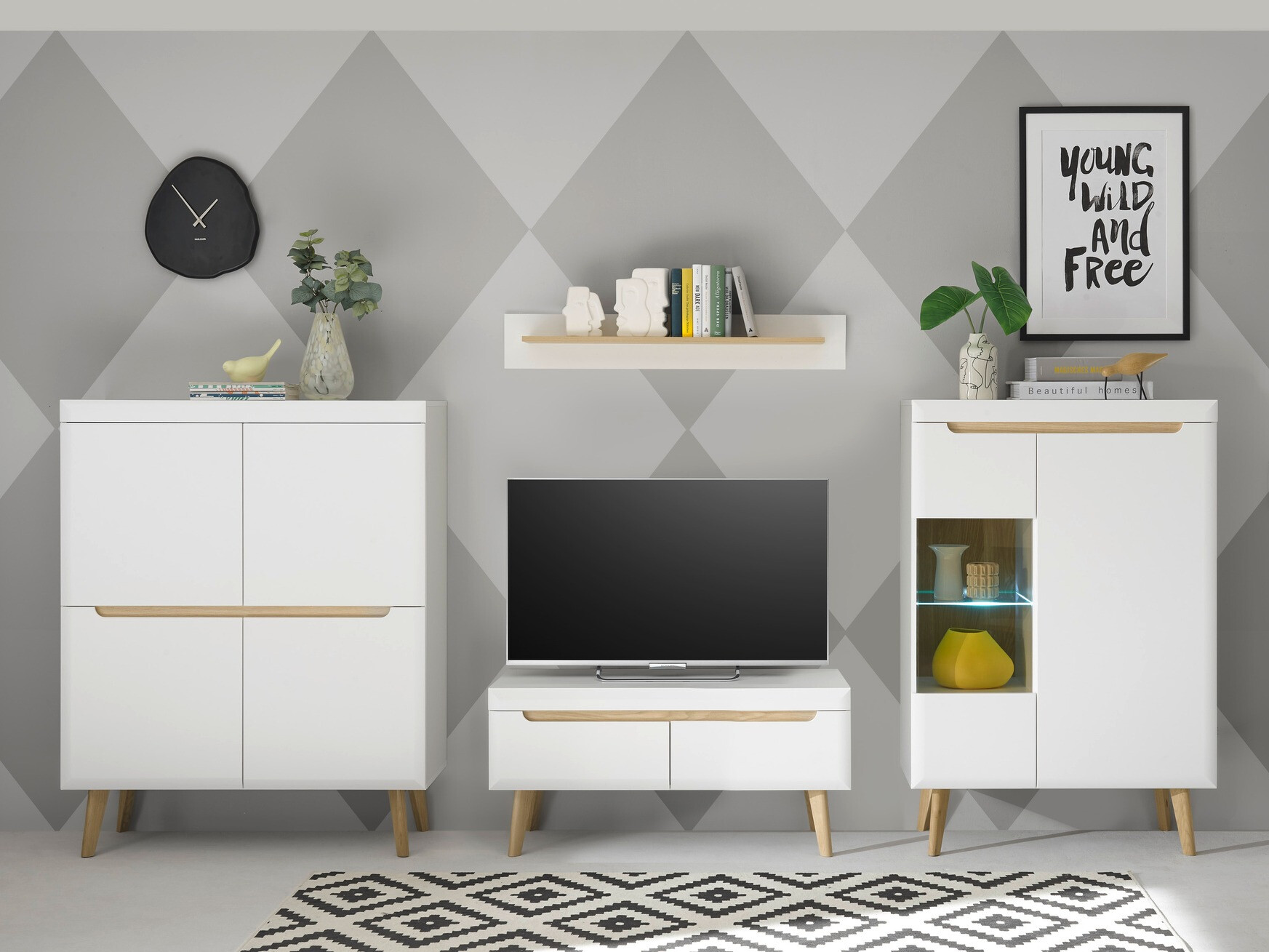 Szekrény Vircava 106 (Fehér)