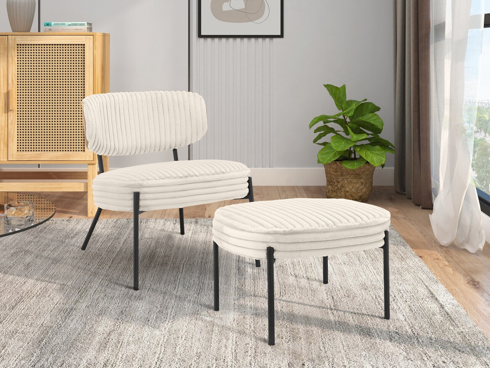 Fotel Denton 1340 (Krém)