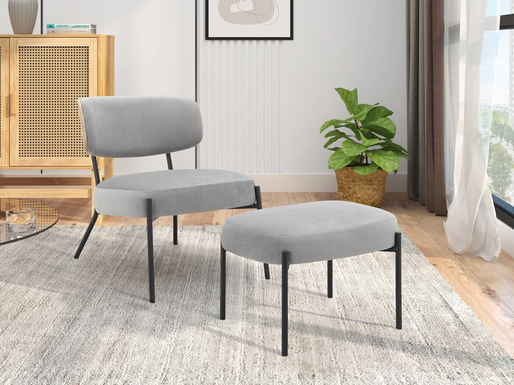 Fotel Denton 1341 (Világosszürke)