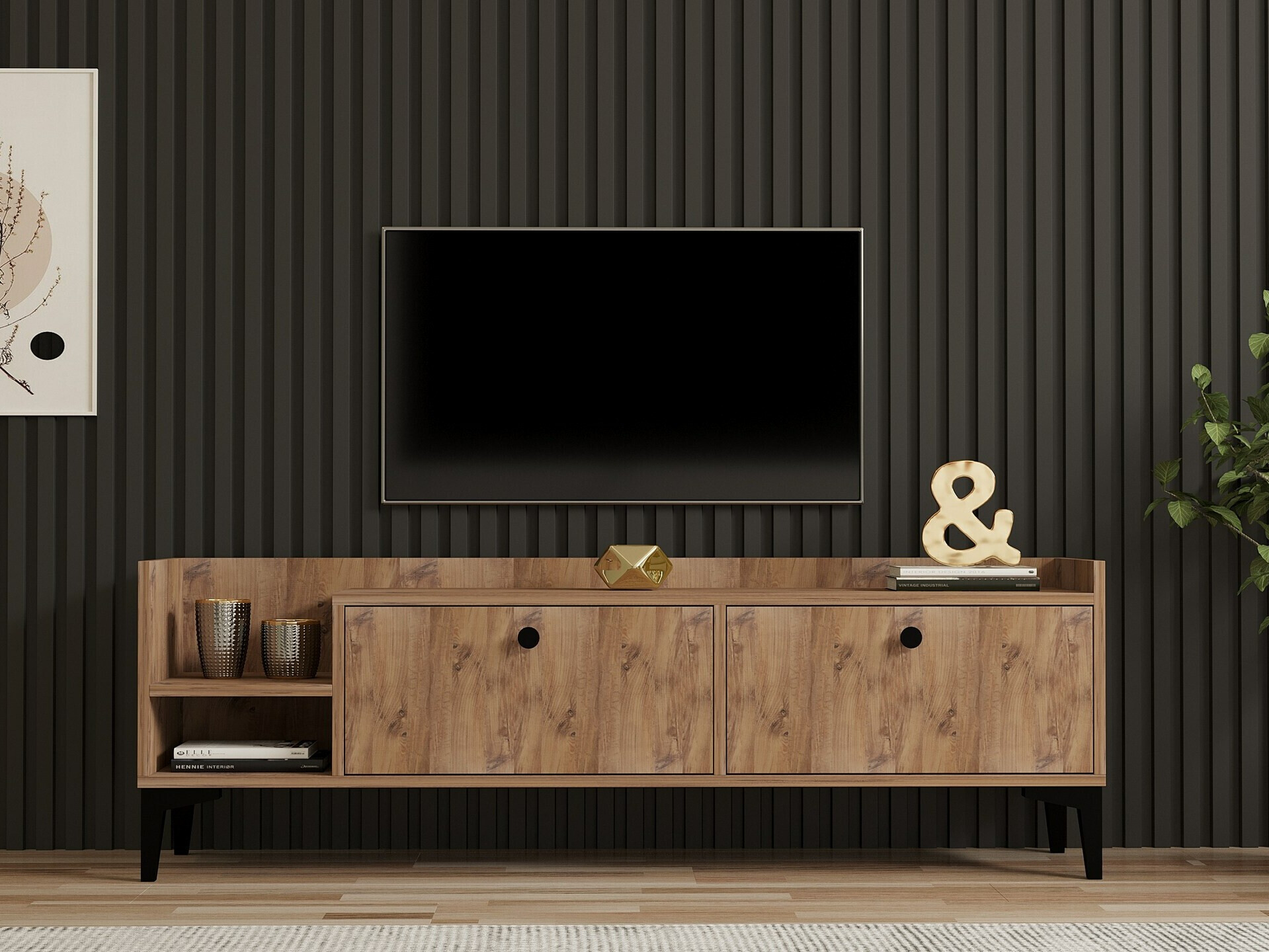 TV-állvány Kailua 2225 (Fenyő)