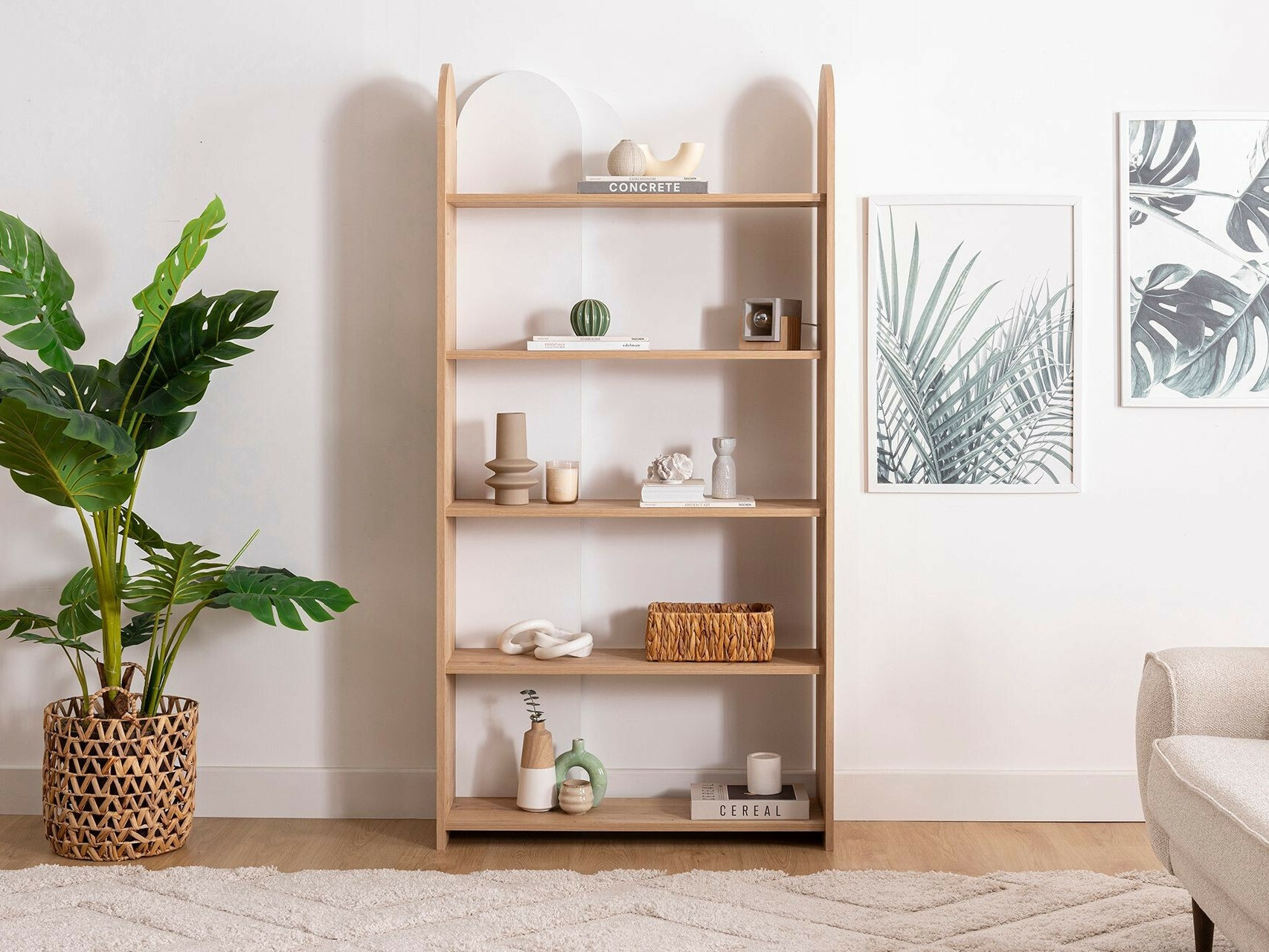 Könyvespolc Asheboro 136