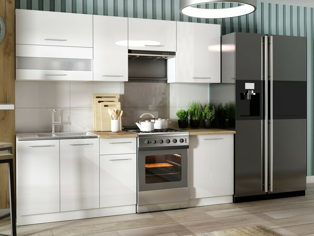 Moduláris fali szekrény Tiffa White 128