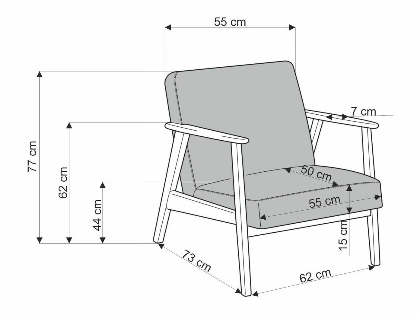 Fotel Houston 2116 (Bézs + Dió)