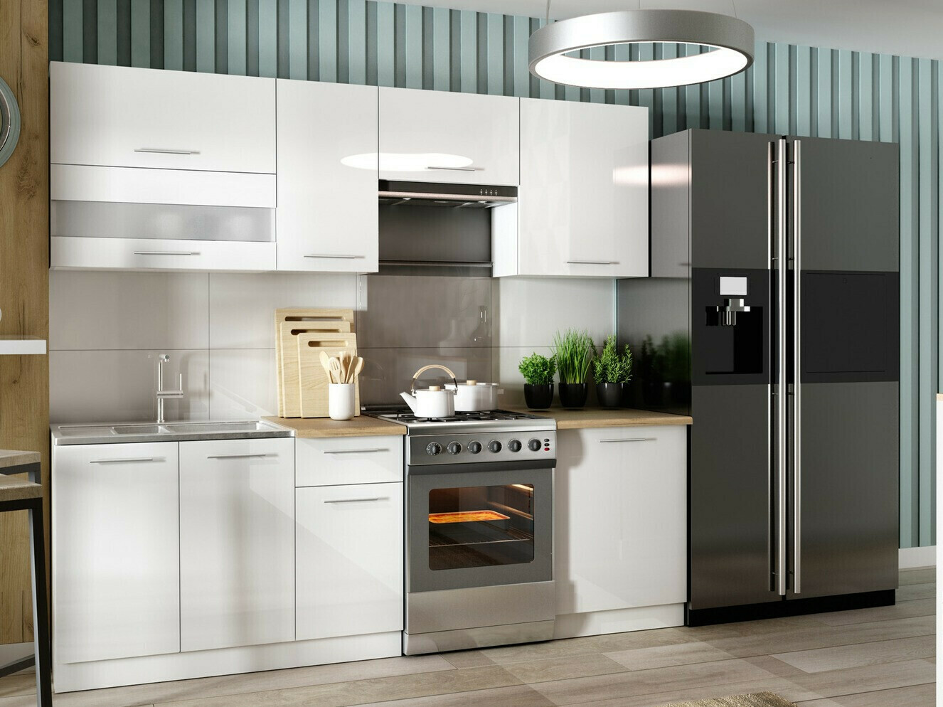 Moduláris fali szekrény Tiffa White 129