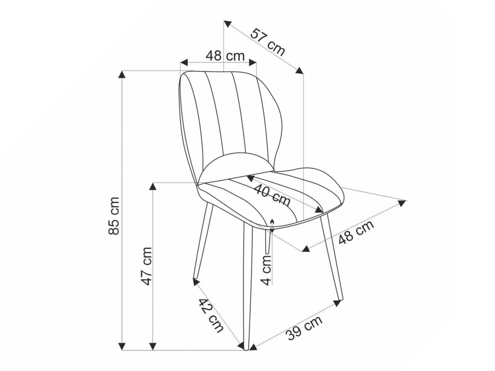 Szék Houston 1738 (Zöld)