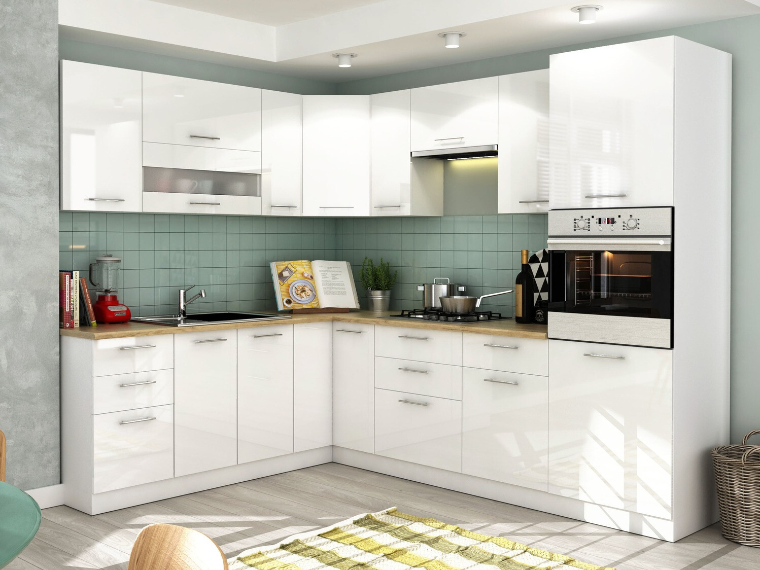 Moduláris szekrény beépített készülékekhez Tiffa White 135