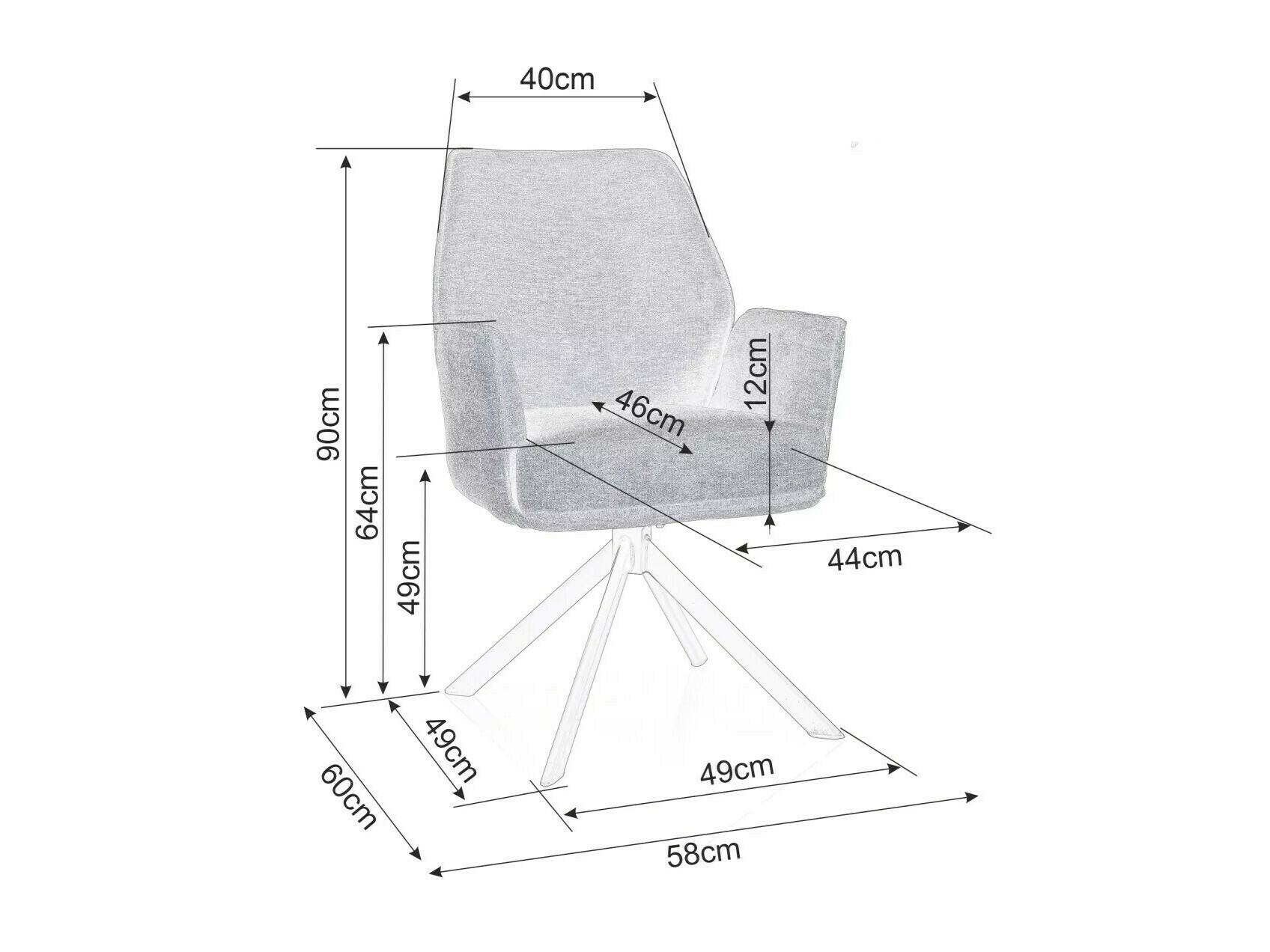 Szék Detroit 423 (Bézs)