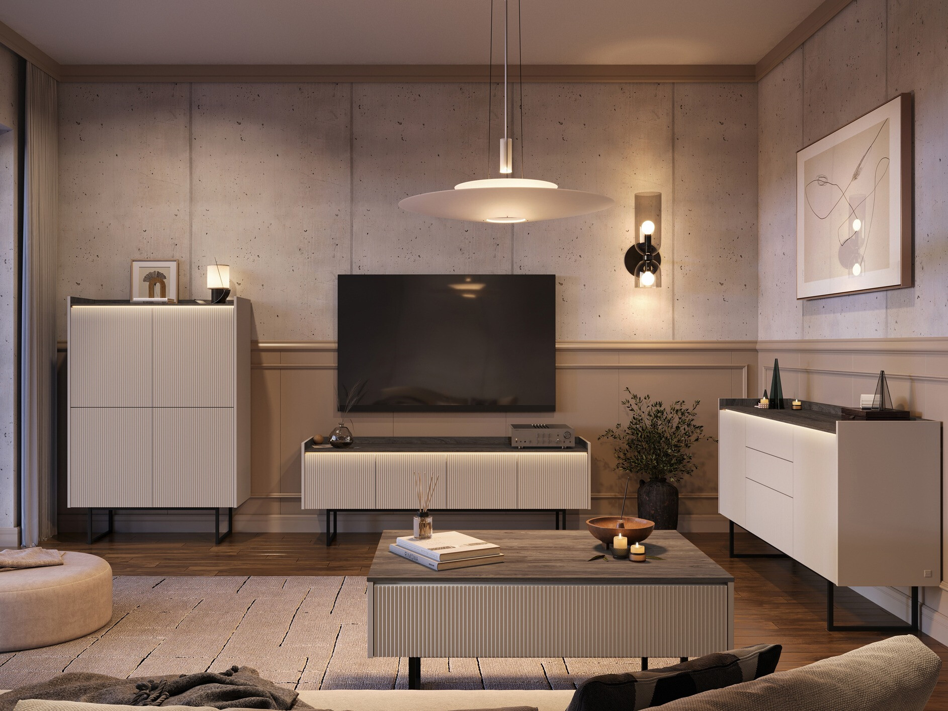 TV-állvány Elbtei 104