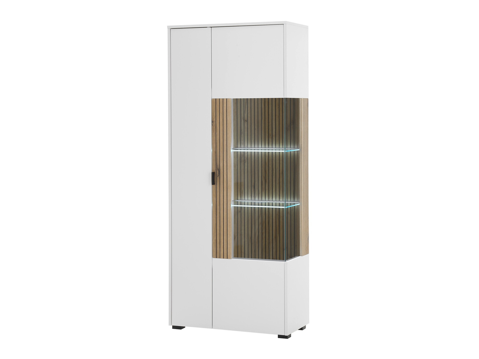 Könyvespolc Belmelu 103 (Fehér + Tölgy)