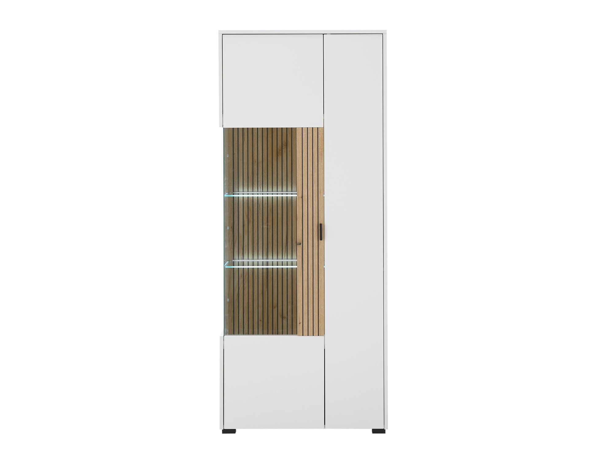 Könyvespolc Belmelu 103 (Fehér + Tölgy)