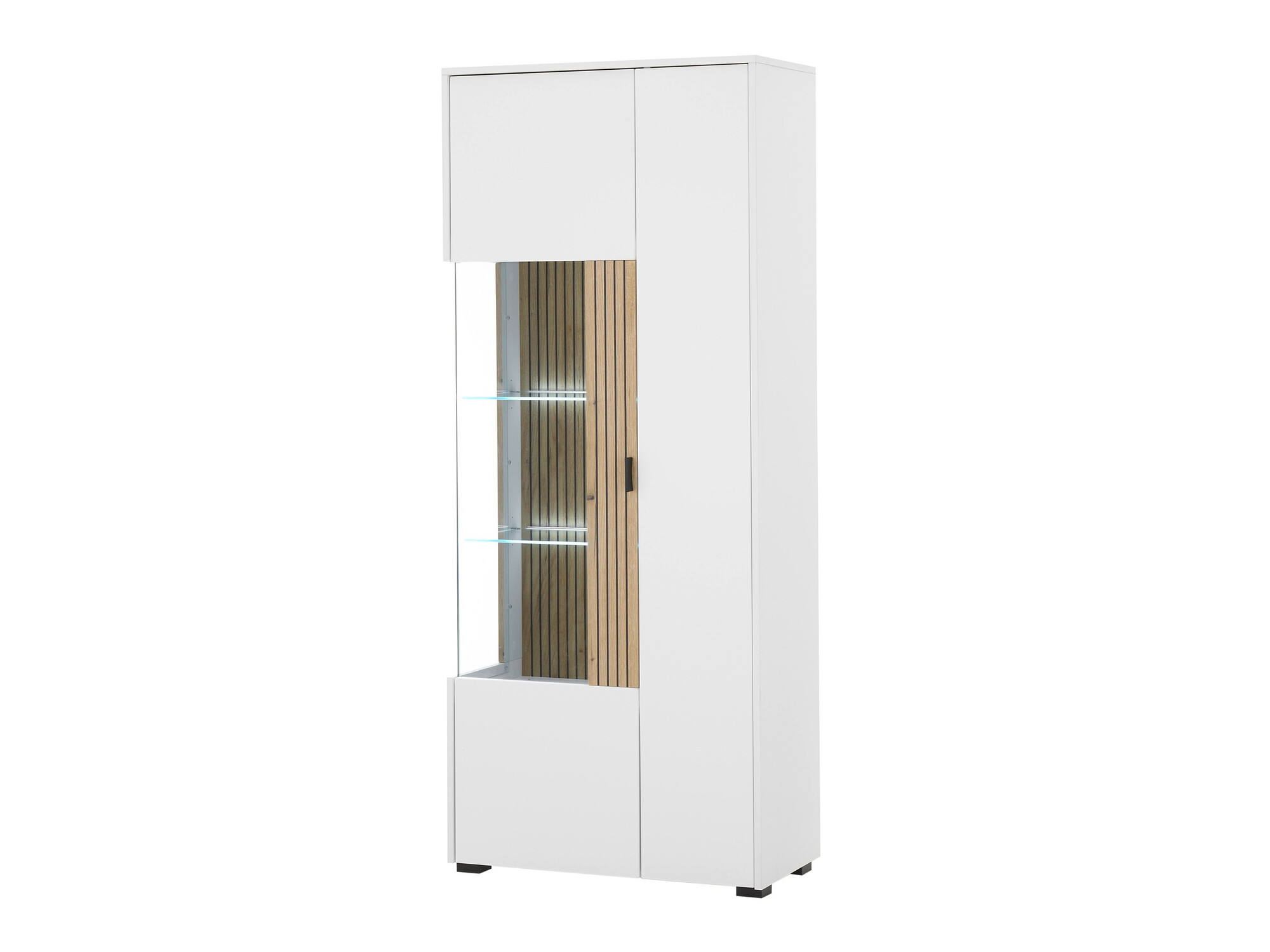 Könyvespolc Belmelu 103 (Fehér + Tölgy)